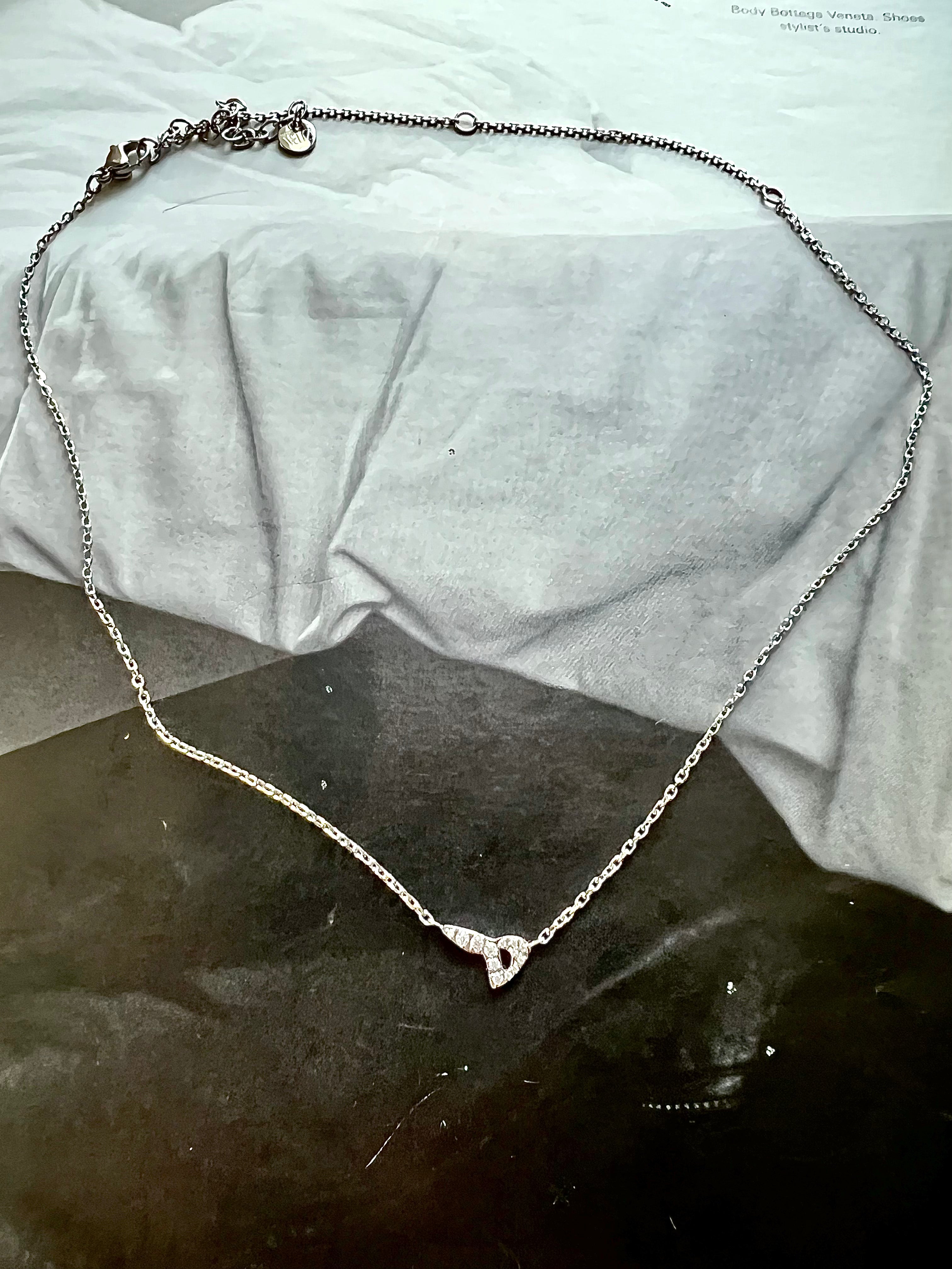 DAZZLING ARABIC INITIAL NECKLACE I Kids/Adults | Tarnish Free | Stainless Steel I 18ct gold plated Cubic Zirconia I Gold/Silver