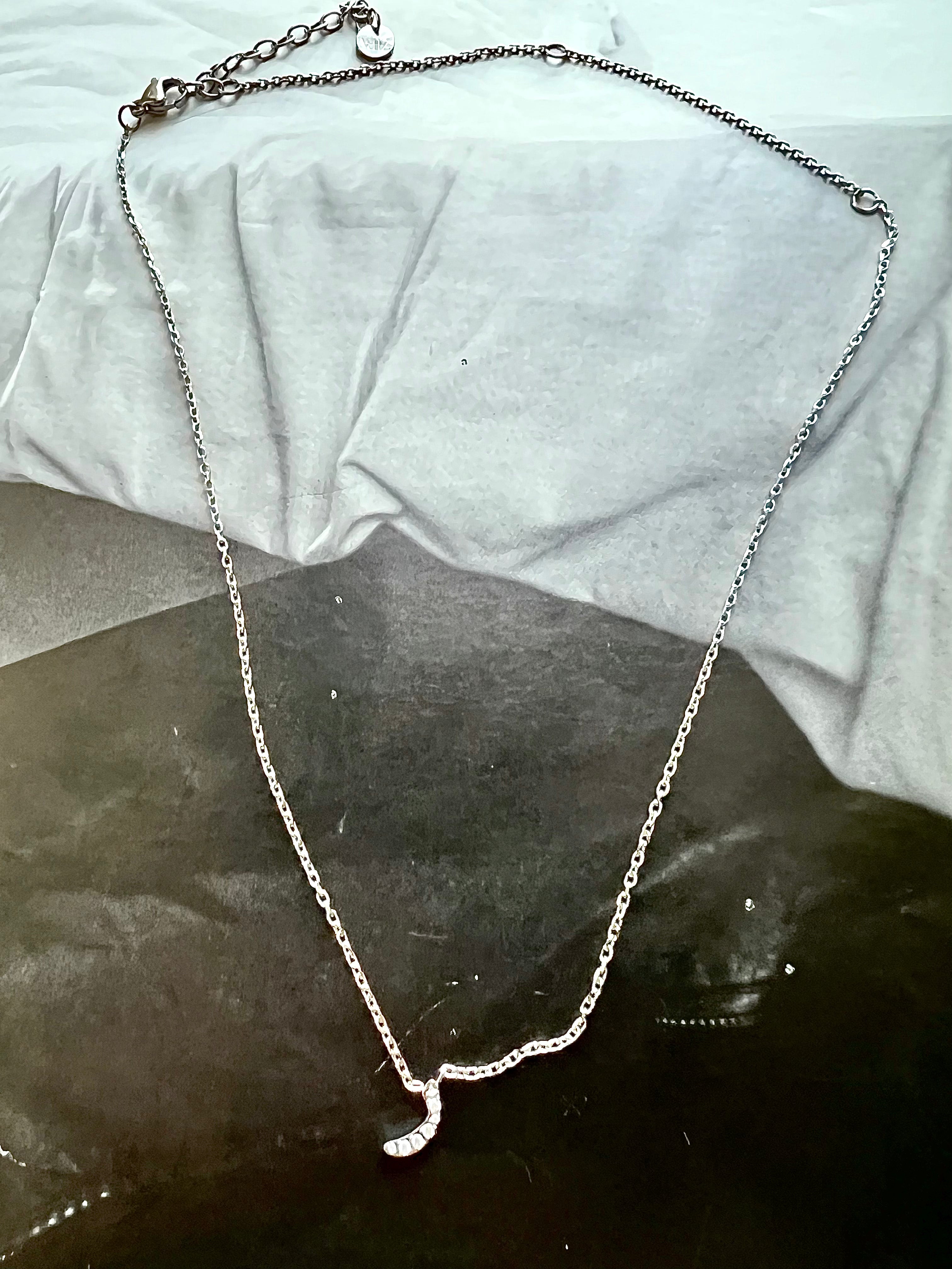 DAZZLING ARABIC INITIAL NECKLACE I Kids/Adults | Tarnish Free | Stainless Steel I 18ct gold plated Cubic Zirconia I Gold/Silver