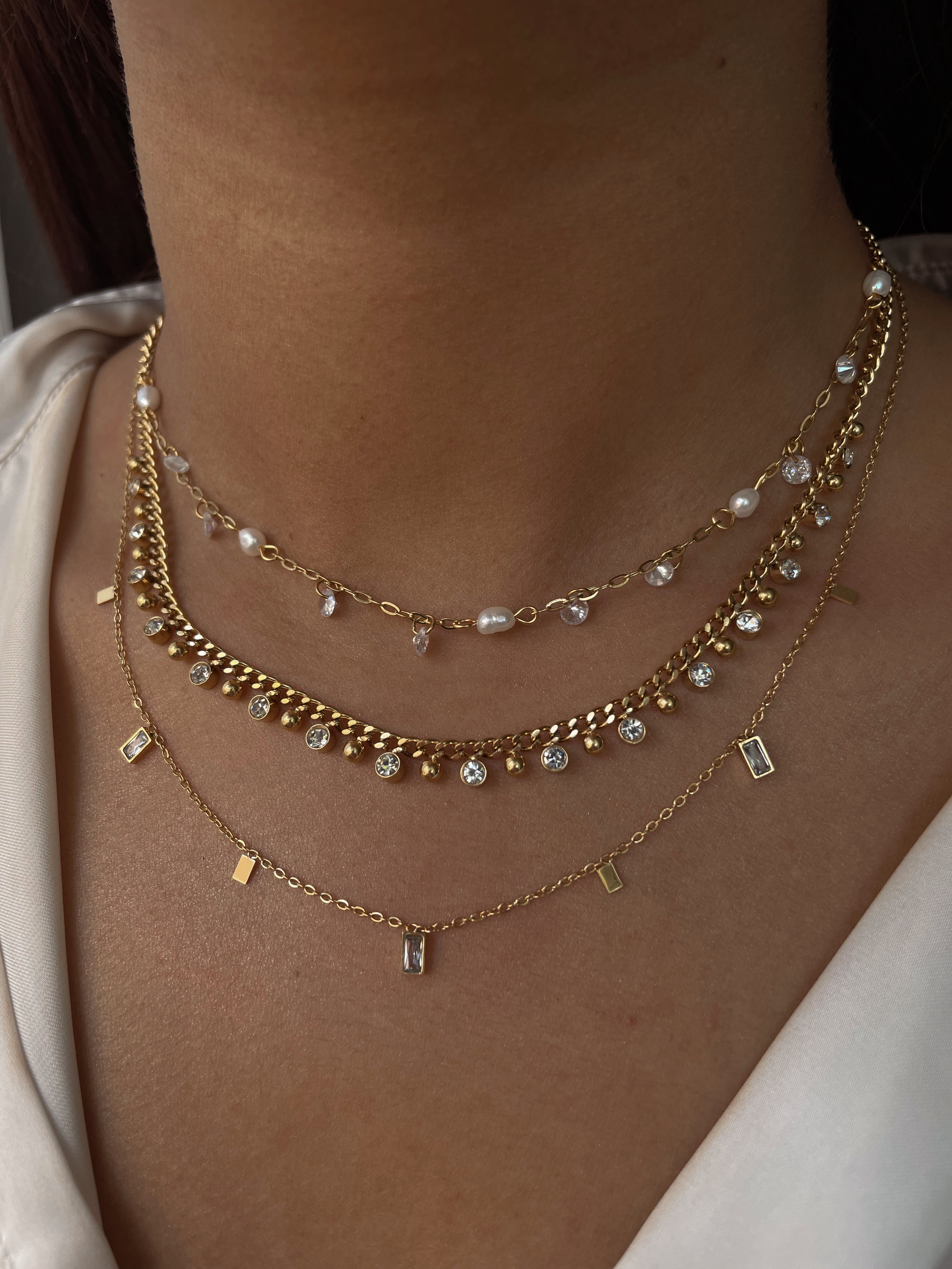 IMAAN | Tarnish Free | Gold Ball and Charm | Necklace