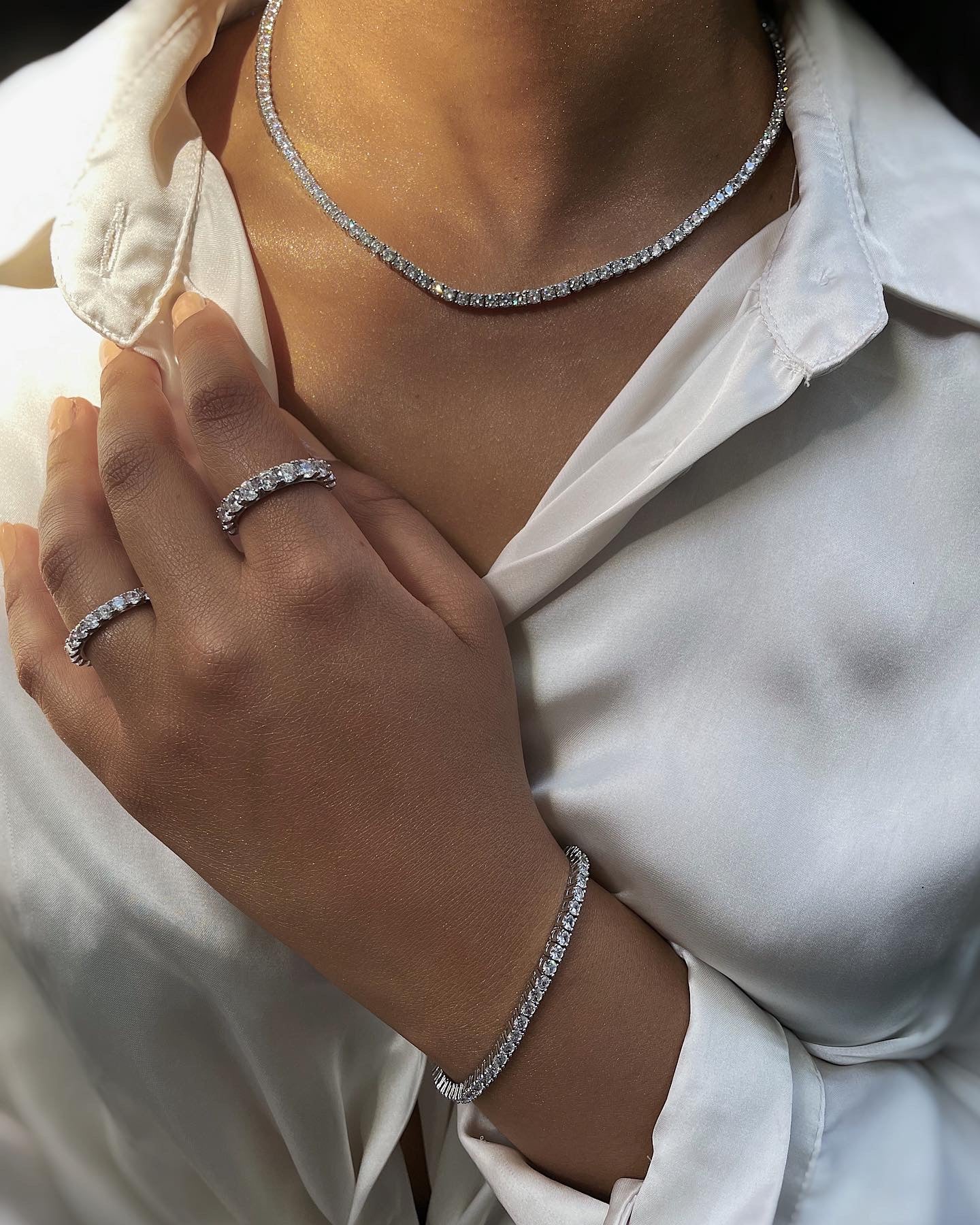 Luxury Tennis Necklace| AAA Grade Cubic Zirconia