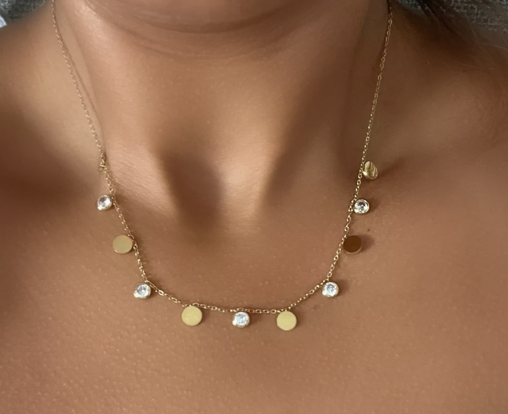 UTOPIA | Tarnish Free | Gold Cubic Zirconia | Necklace