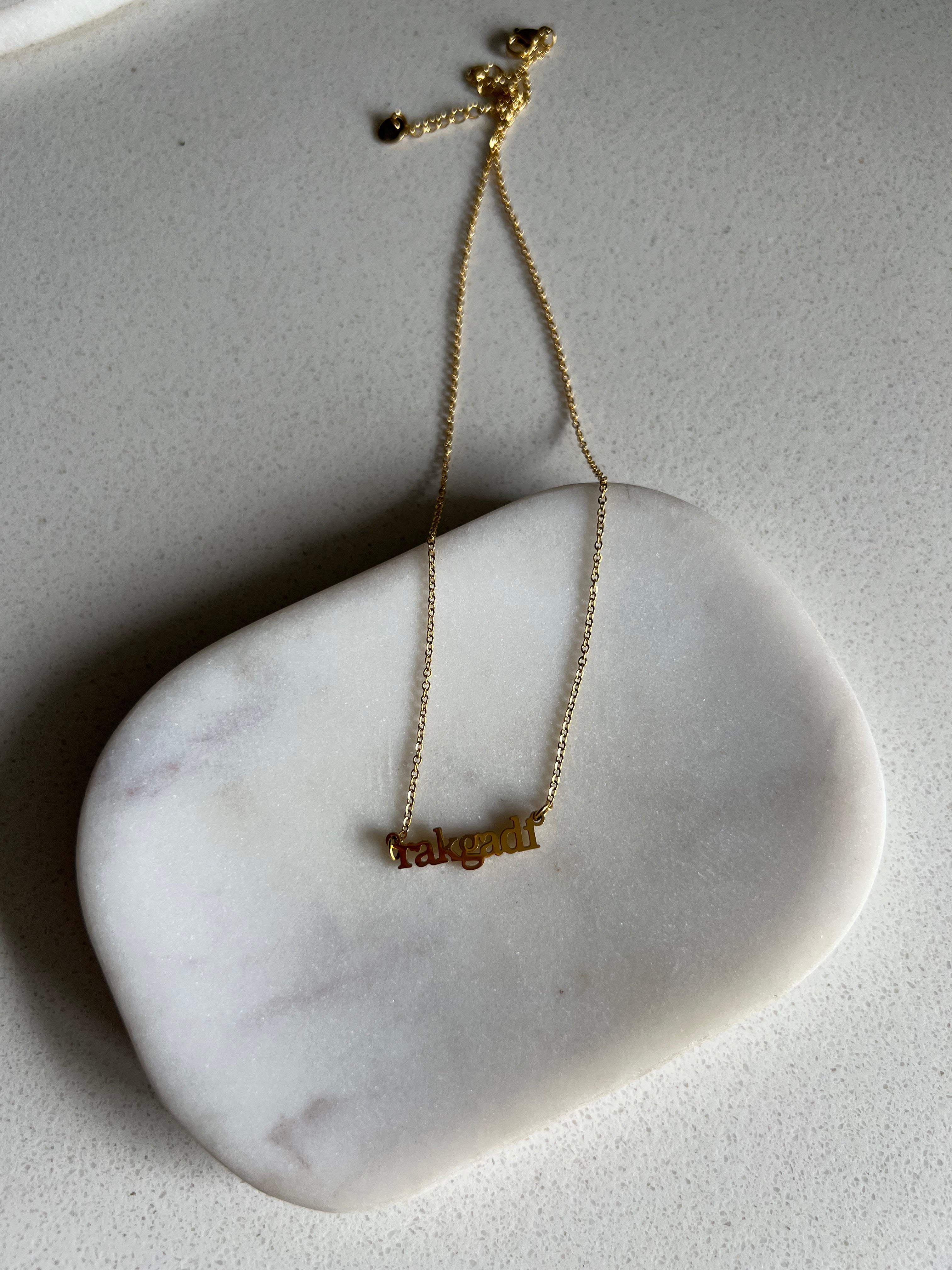 AUNT NECKLACES | 16 Terms | Spaced Out/Pendant Style | Tarnish Free | 18ct Gold Plated and Stainless Steel |