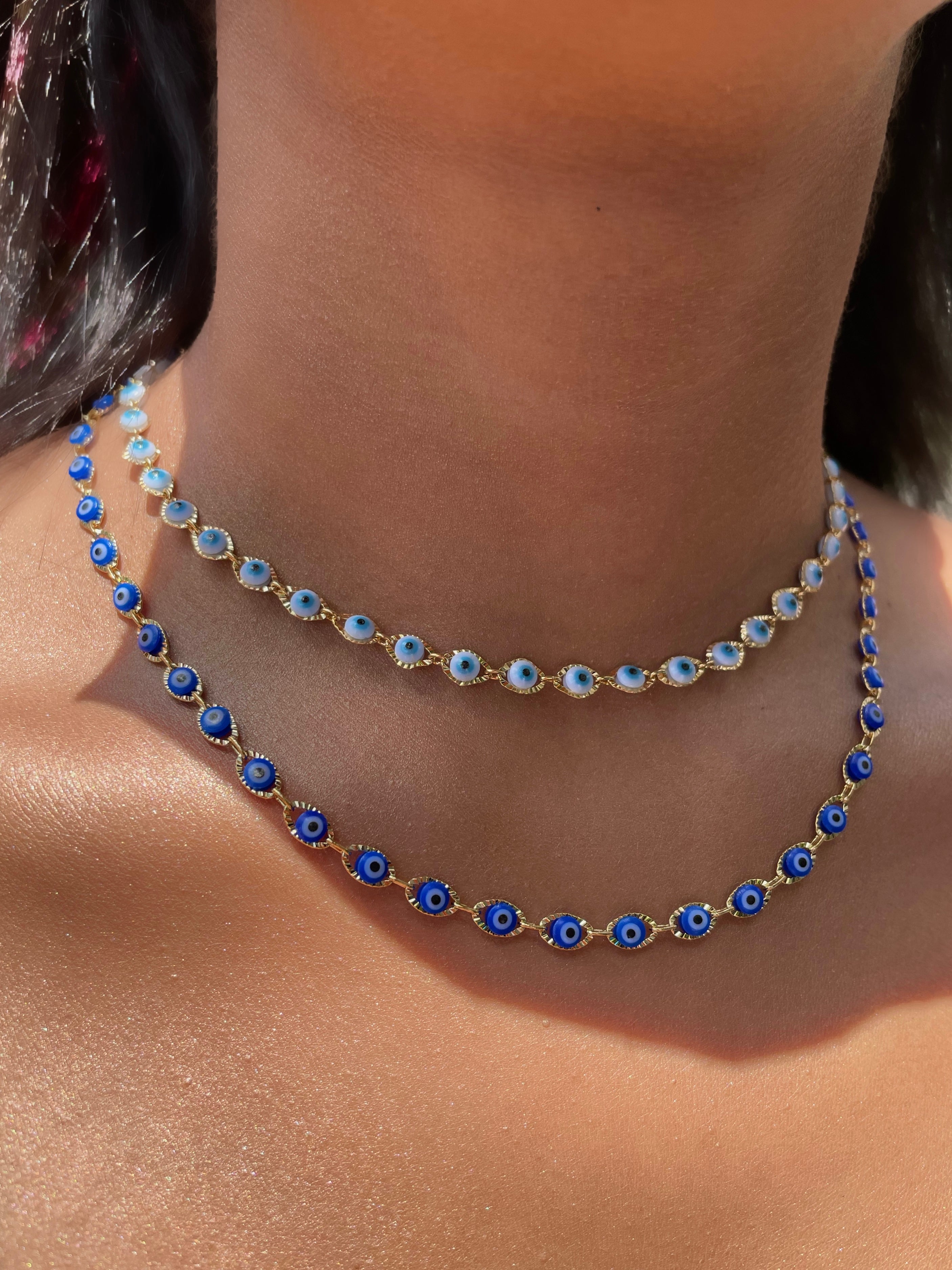 Artemis | Stainless Steel | Multi Evil Eye Necklace or Bracelet