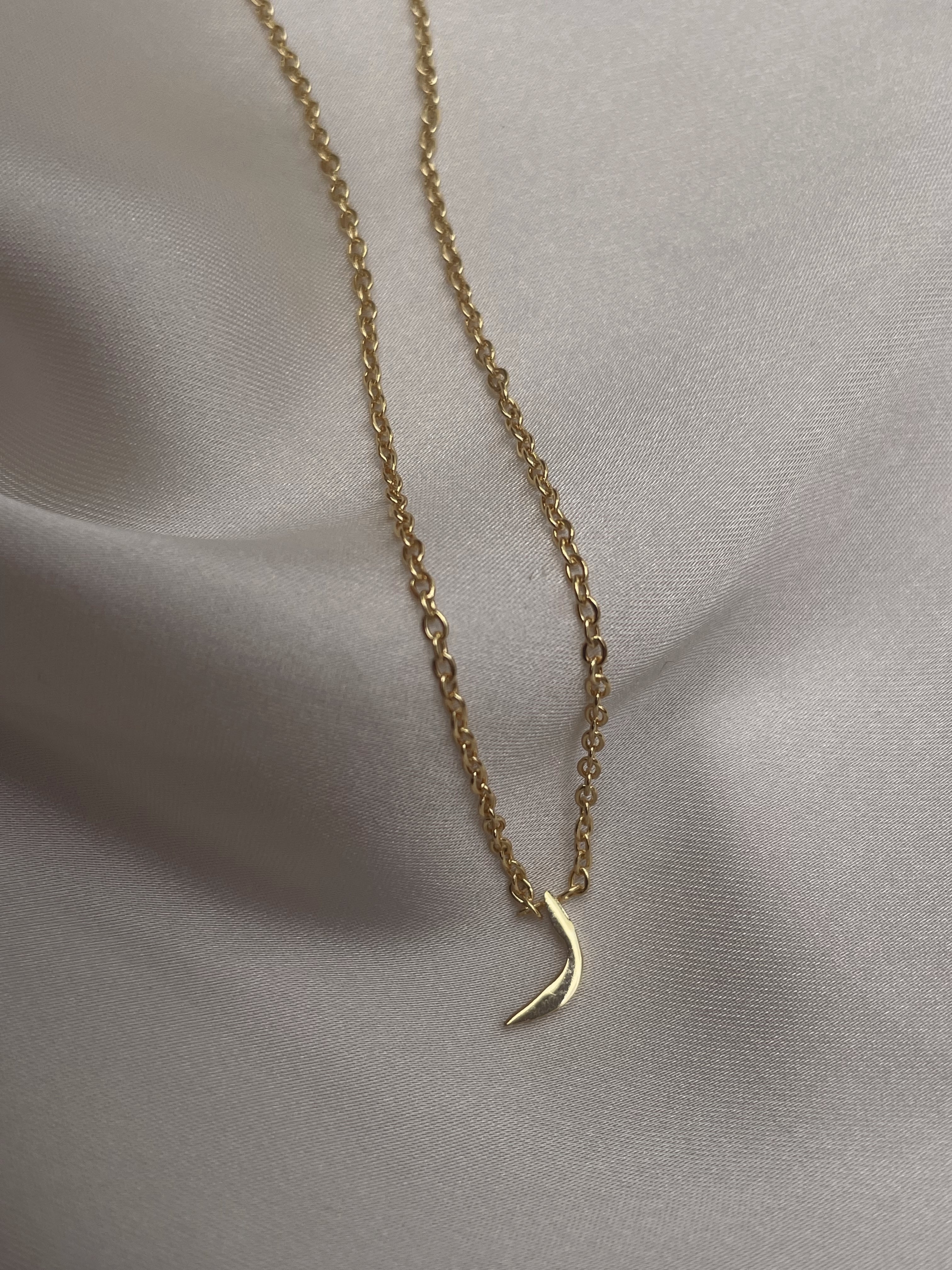 ARABIC INITIALS I Tarnish Free | Stainless Steel I 18ct gold plated I Letter Necklace