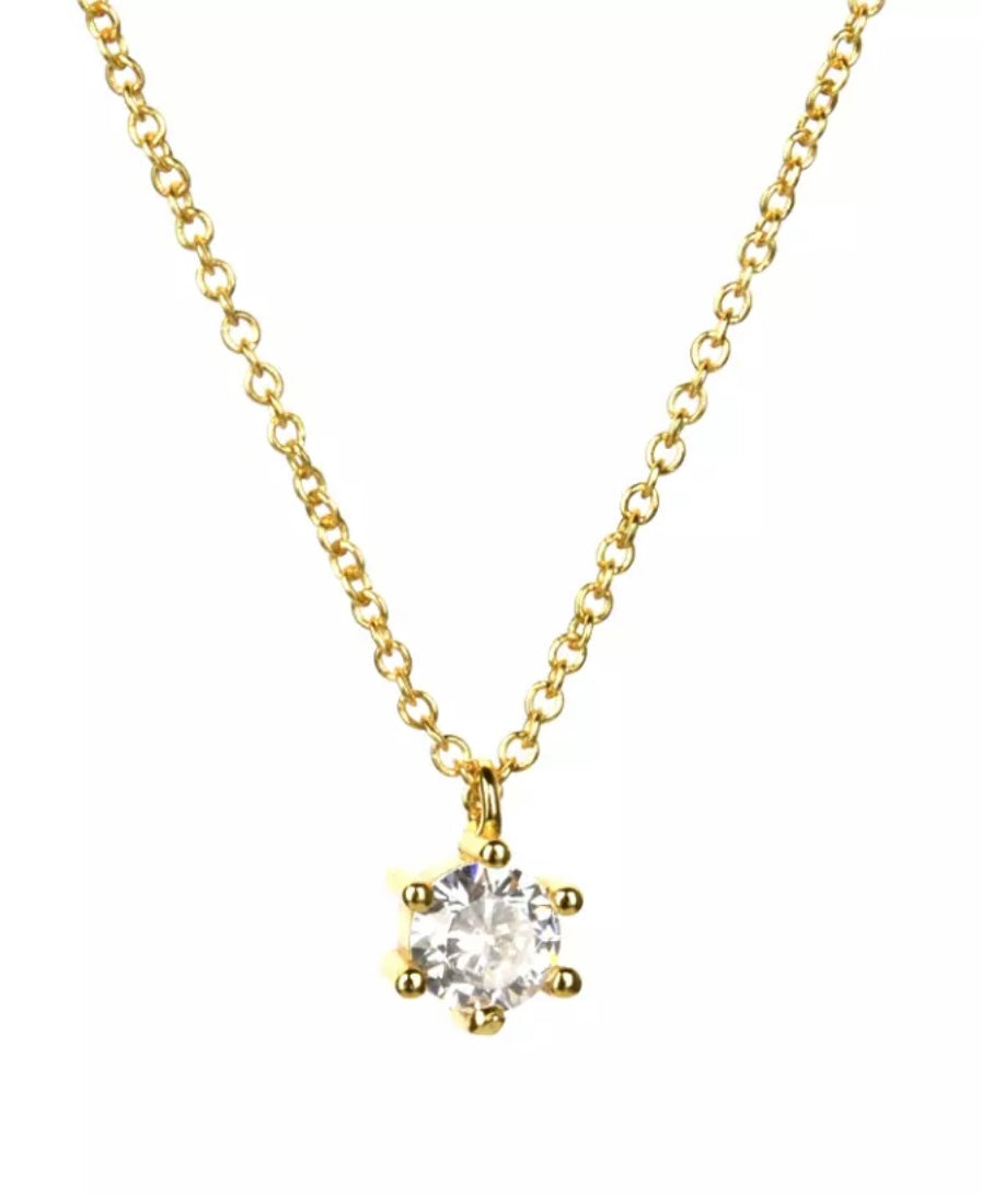 PARIS | Tarnish Free | S925 Sterling Silver I 18ct gold plated I Cubic Zirconia I Pendant Necklace/Bracelet