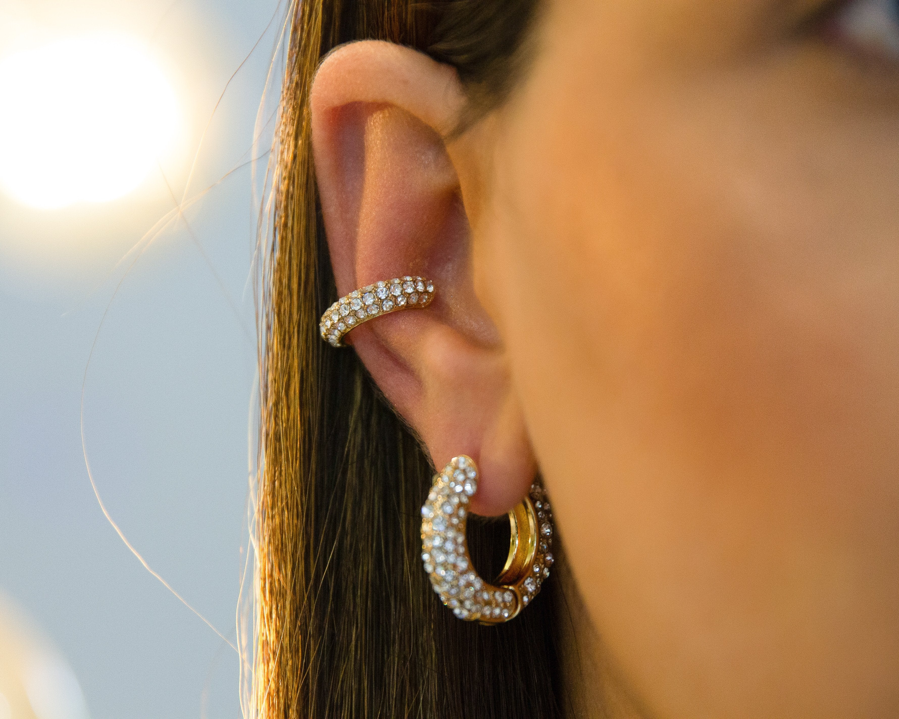NURA | Cubic Zirconia Ear Cuffs (pair)
