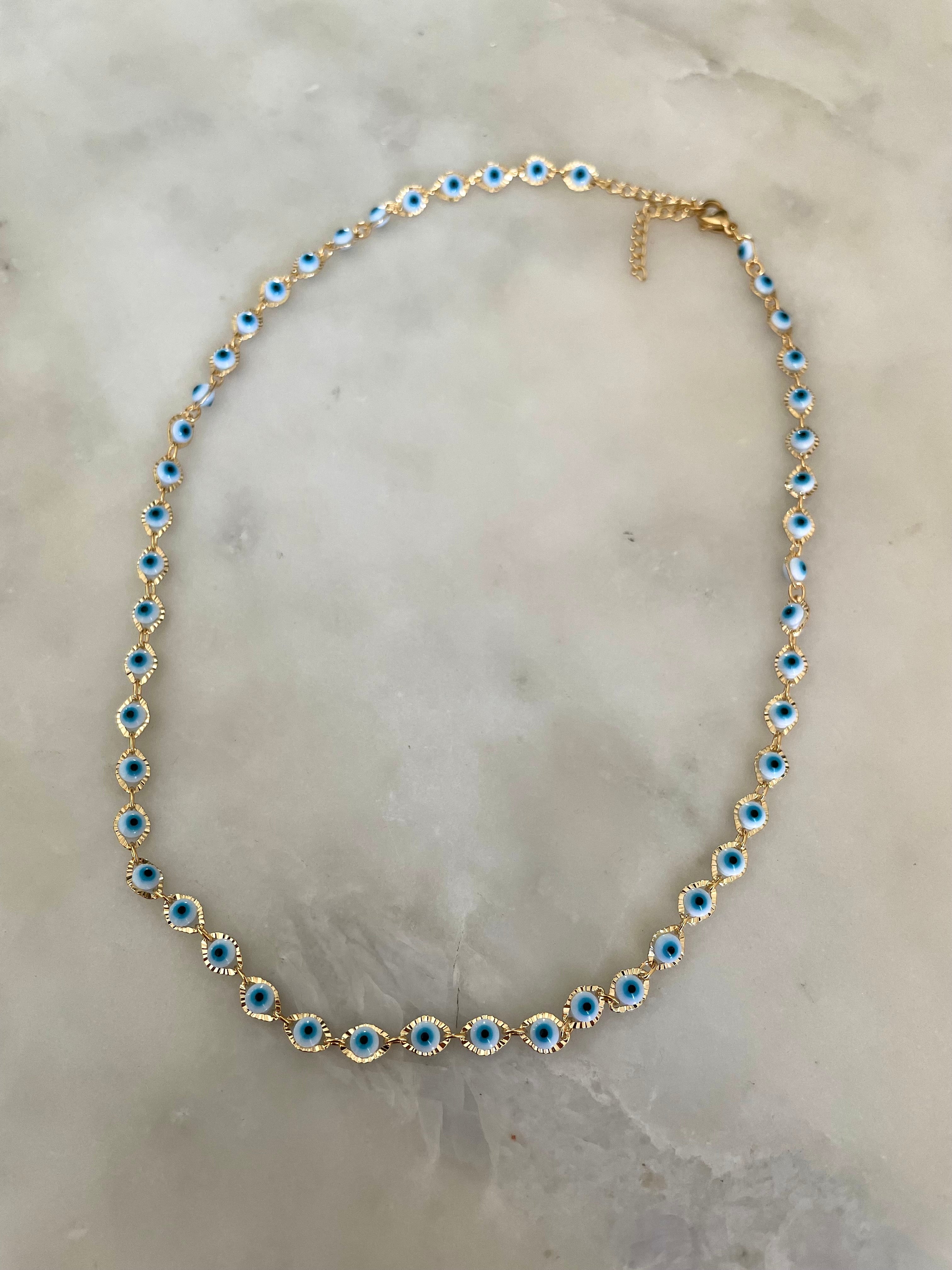 Artemis | Stainless Steel | Multi Evil Eye Necklace or Bracelet