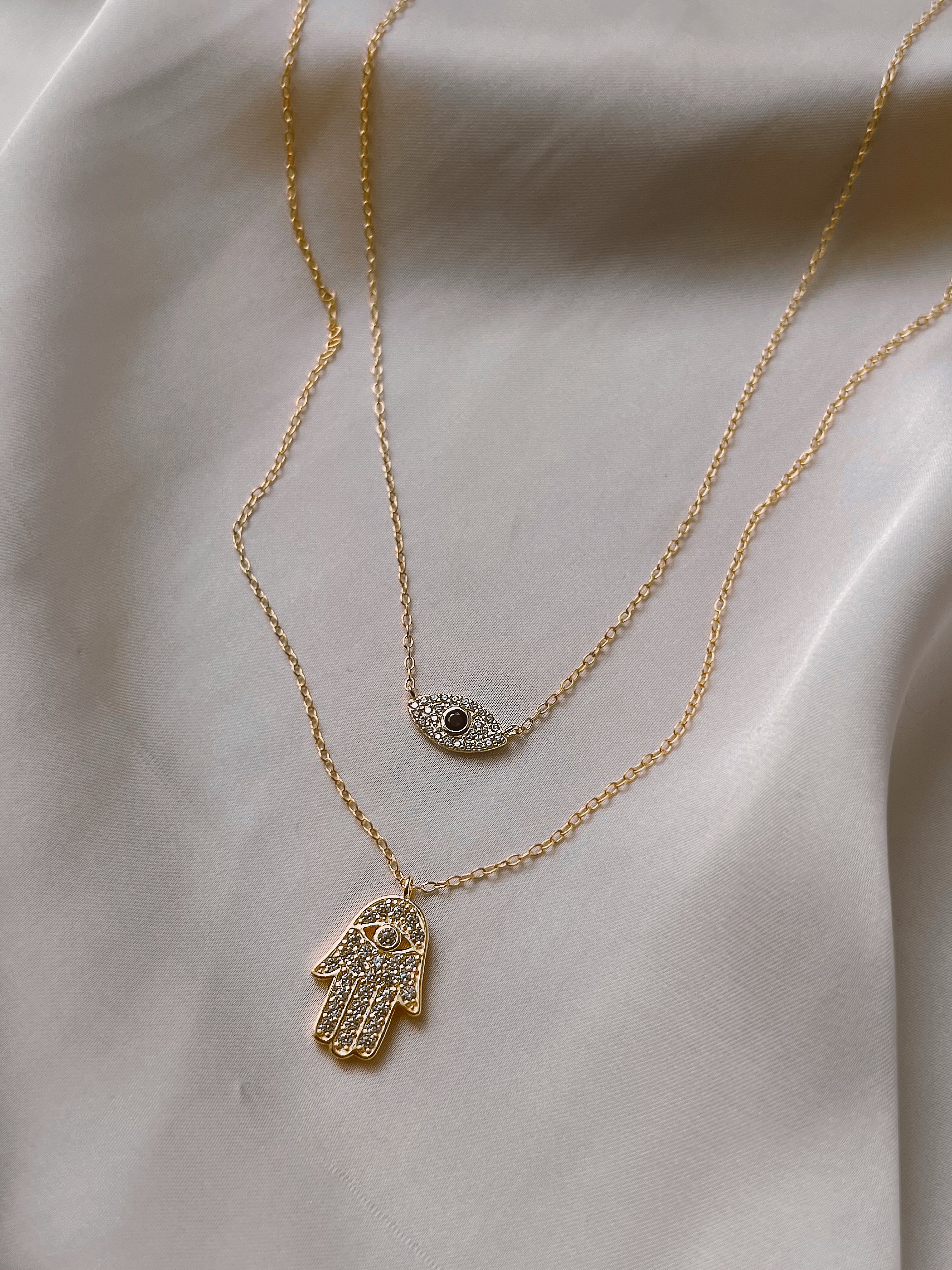ALEXIA | Tarnish Free | S925 Sterling Silver 18ct gold plated | Evil Eye Necklace