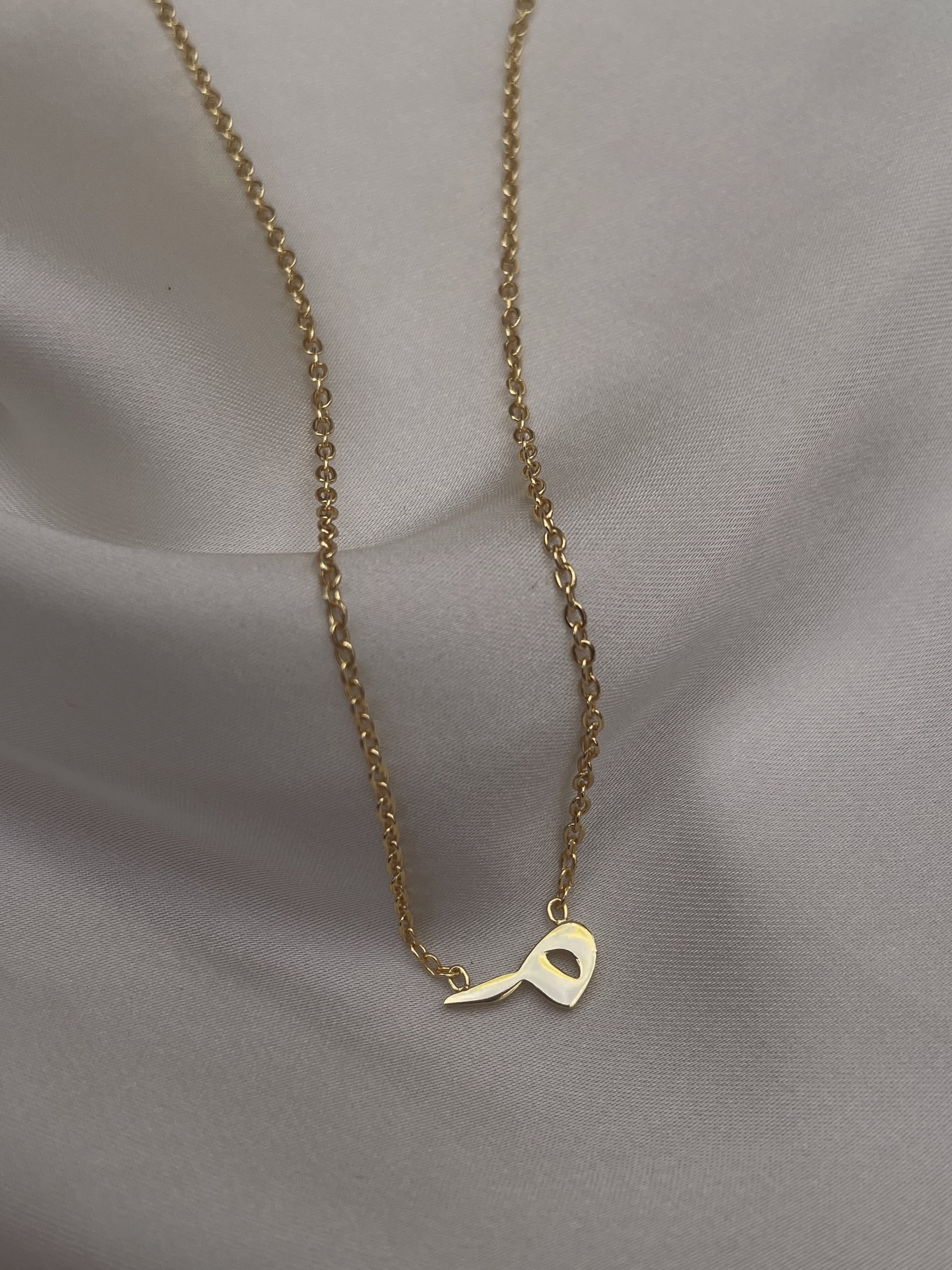 ARABIC INITIALS I Tarnish Free | Stainless Steel I 18ct gold plated I Letter Necklace