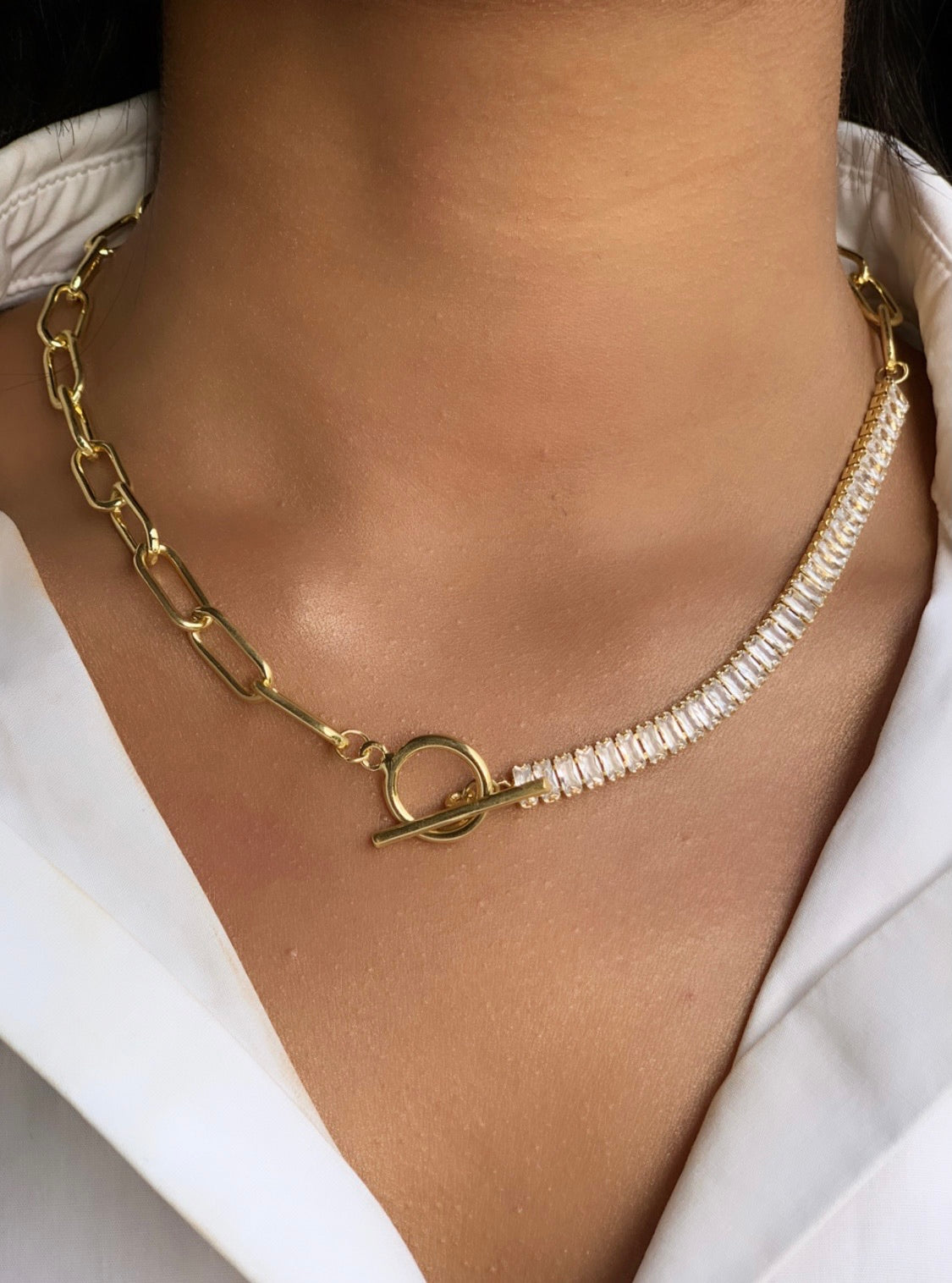 RAZ D | Tarnish Free | silver paperclip style | bestselling | necklace | bracelet