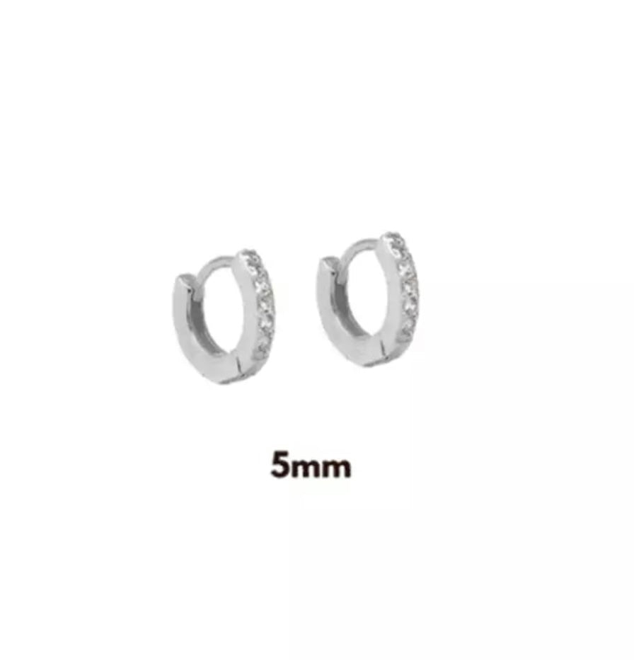 DERIKA| Huggies| S925 Sterling Silver I 18ct Gold Plated I Cubic Zirconia