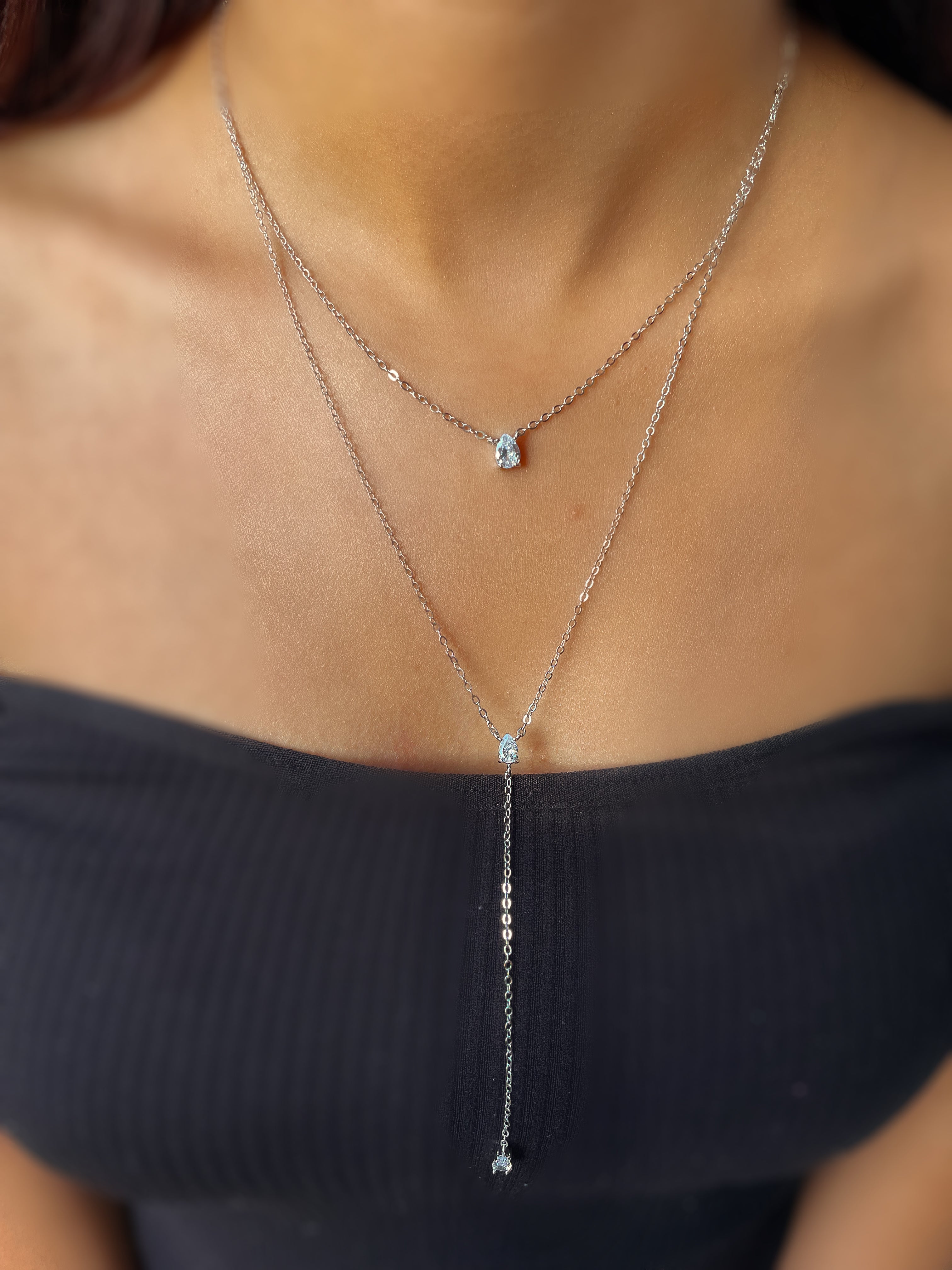 DIANA | Double Layer Luxury Necklace | AAA Grade Cubic Zirconia