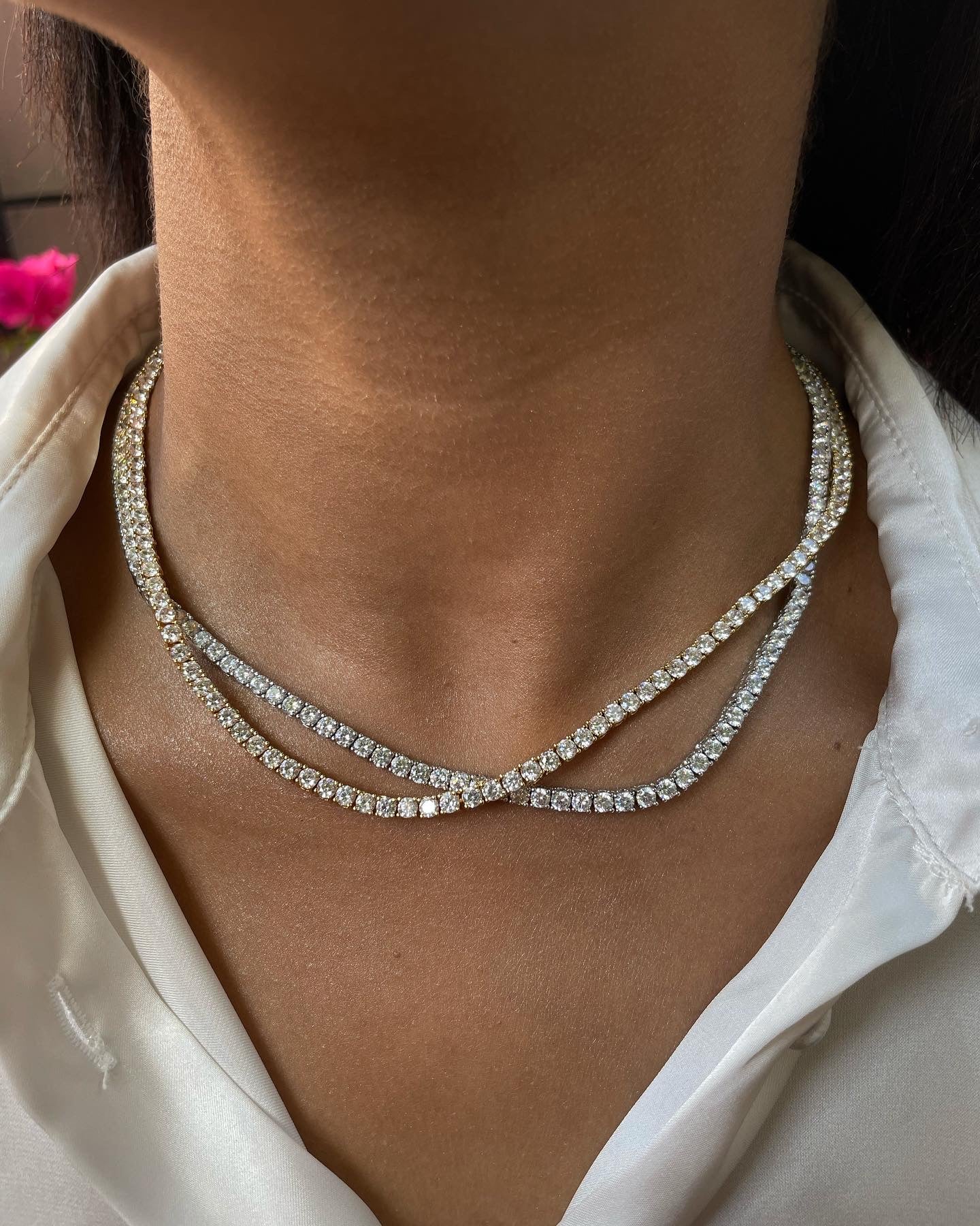 Luxury Tennis Necklace| AAA Grade Cubic Zirconia