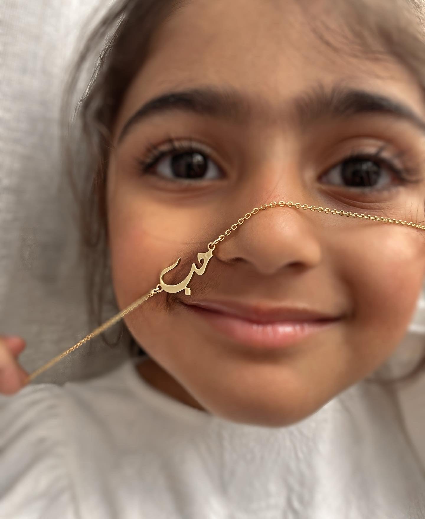 Arabic ‘LOVE’ Necklace | Adult/Kids | Tarnish Free | 18ct Gold Plated Stainless Steel Arabic Word Necklace