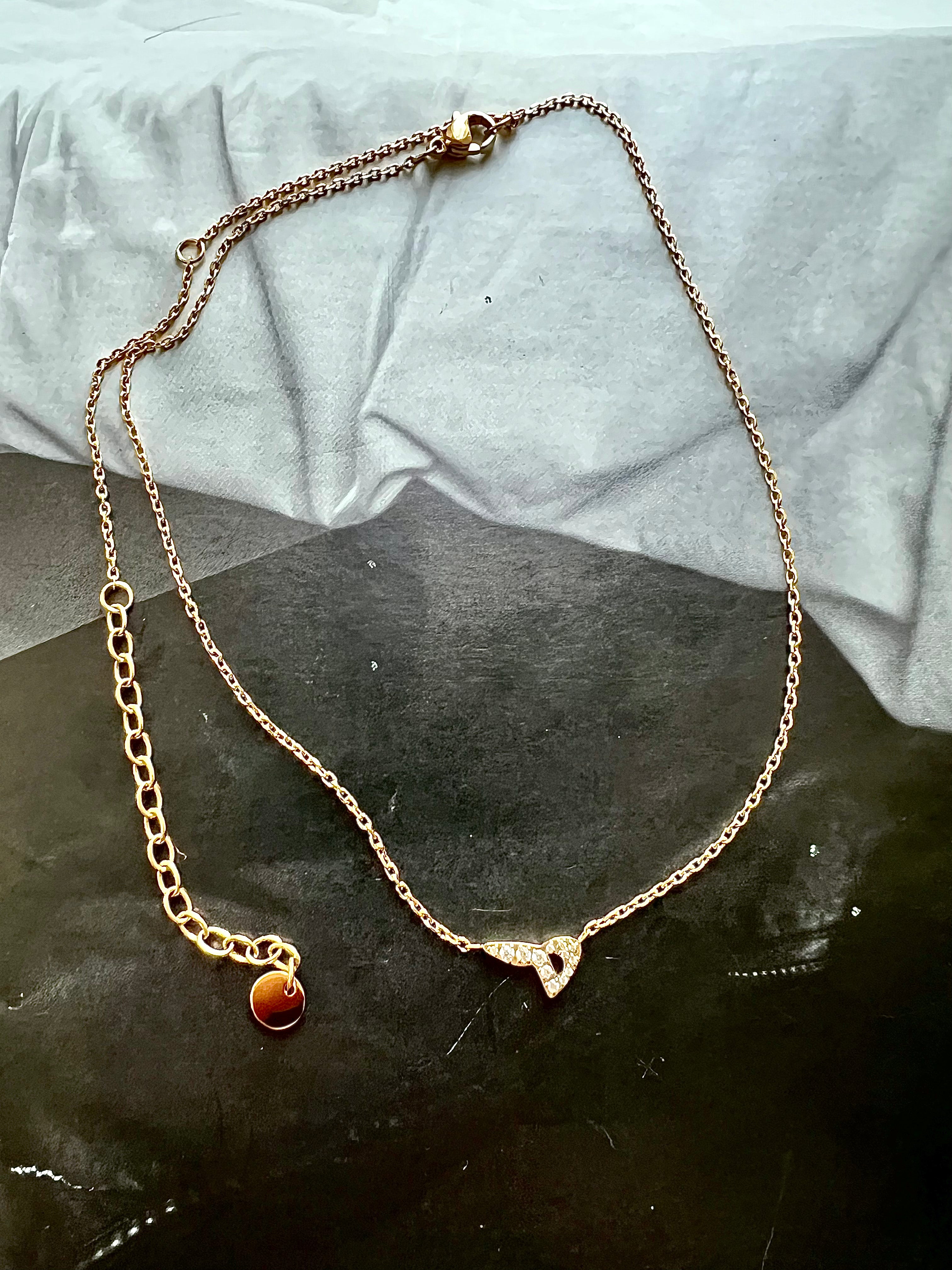 DAZZLING ARABIC INITIAL NECKLACE I Kids/Adults | Tarnish Free | Stainless Steel I 18ct gold plated Cubic Zirconia I Gold/Silver