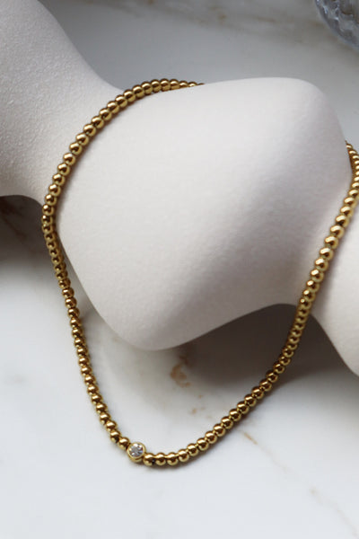 INEZ | Tarnish-Free | Gold/Silver | Cubic Zirconia Rectangular Drop | Necklace/Bracelet