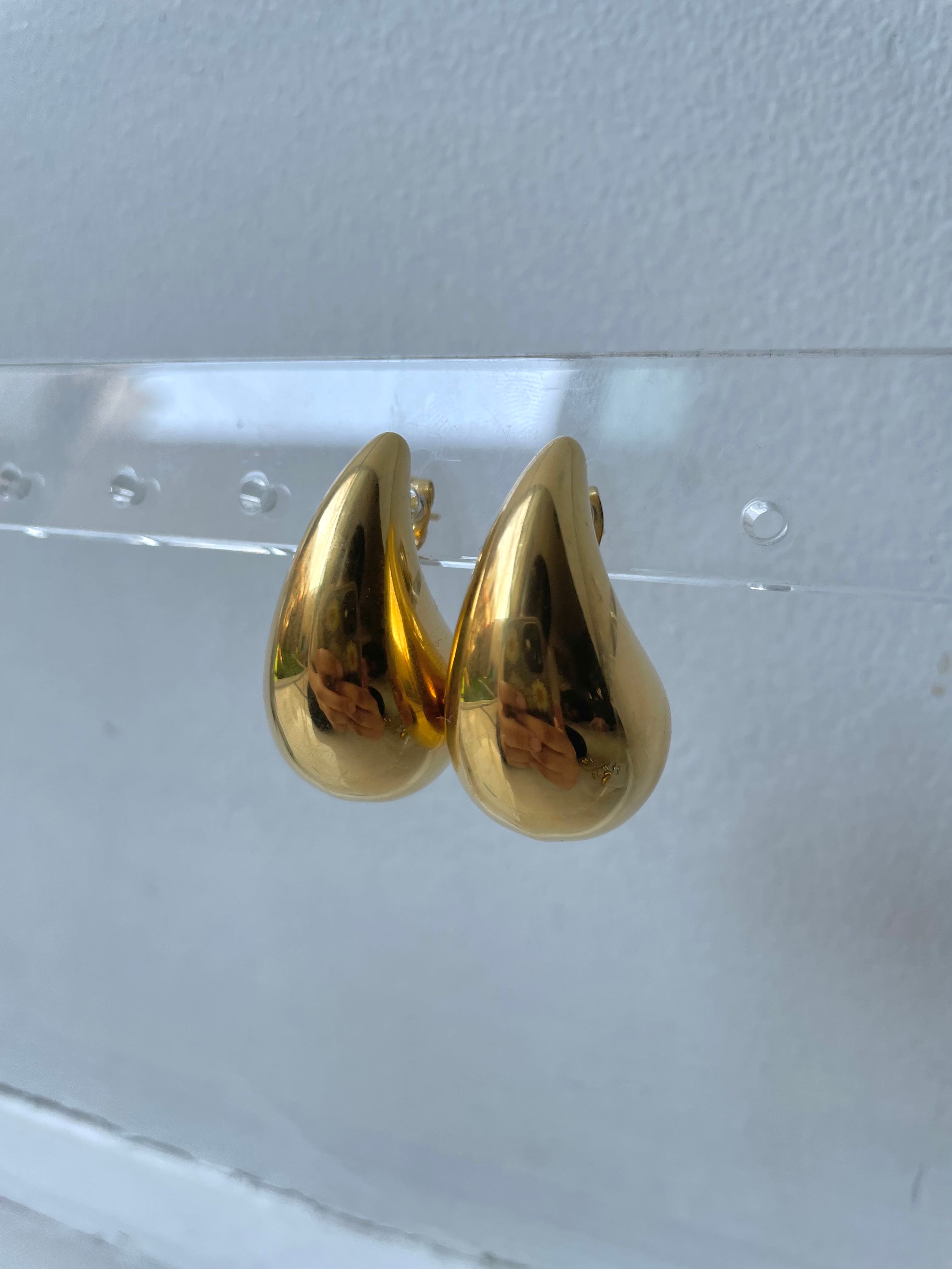 KYLIE | Gold/Silver Plated | Chunky Drop Stud | Earrings | Tarnish Free
