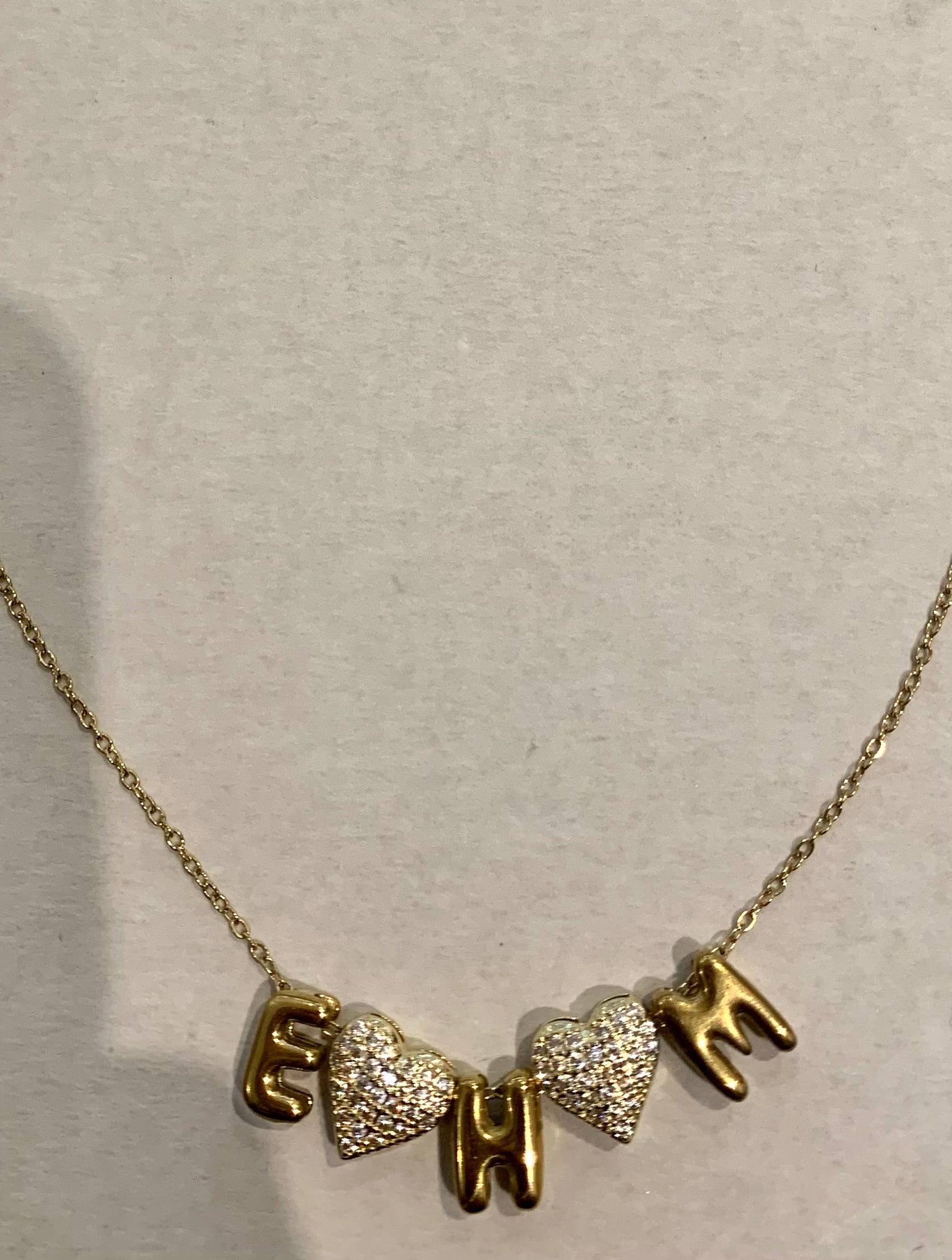 BUBBLE NAME NECKLACE - Create your own