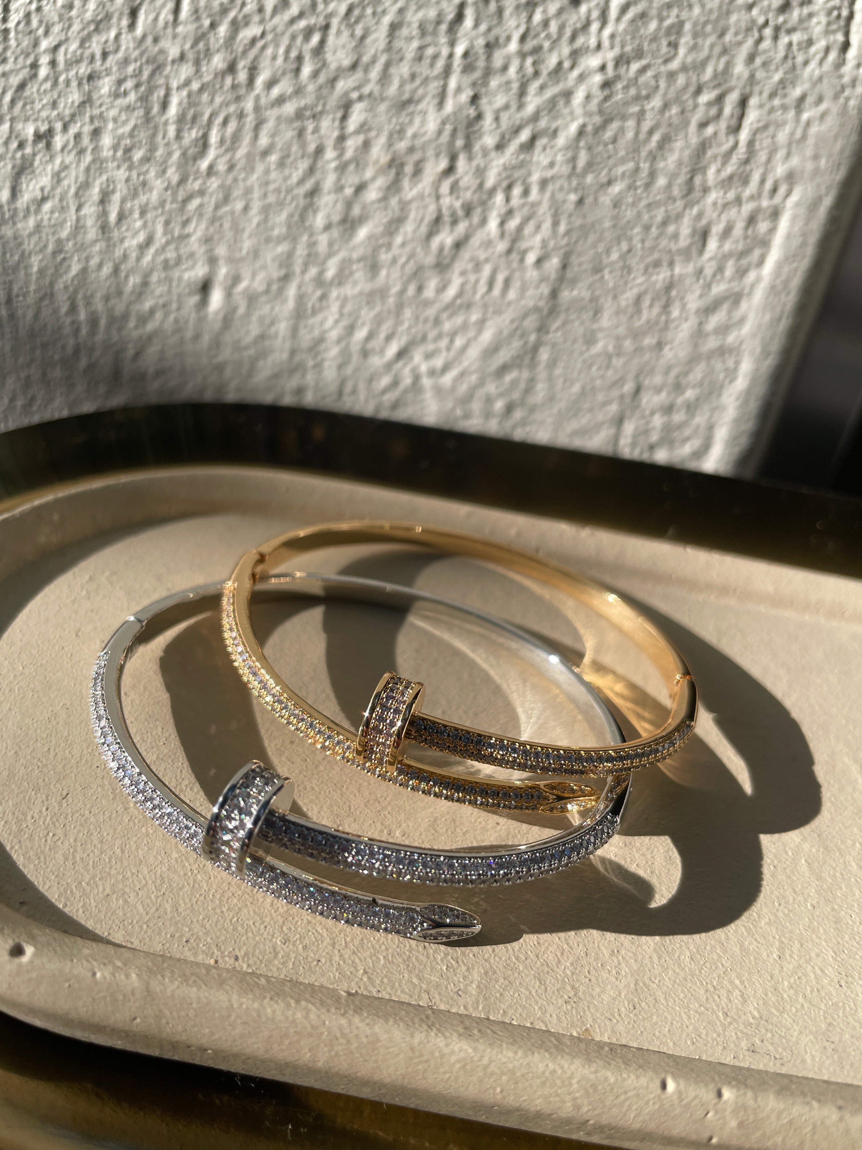 NAILED IT LUXE| Gold/Silver Nail Bracelet
