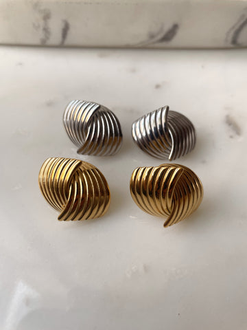 MALIBU | Gold/Silver | Tarnish Free | Shell Pattern | Earring