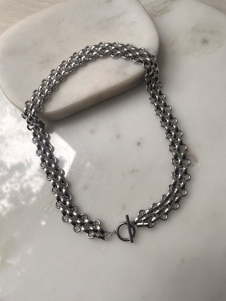 HAMPTONS | Tarnish-Free | Gold Chunky Woven Link | Necklace/Bracelet