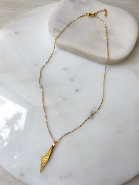 FOR PALESTINE I FALASTINE ARABIC WORD MAP | Tarnish Free I Gold Necklace