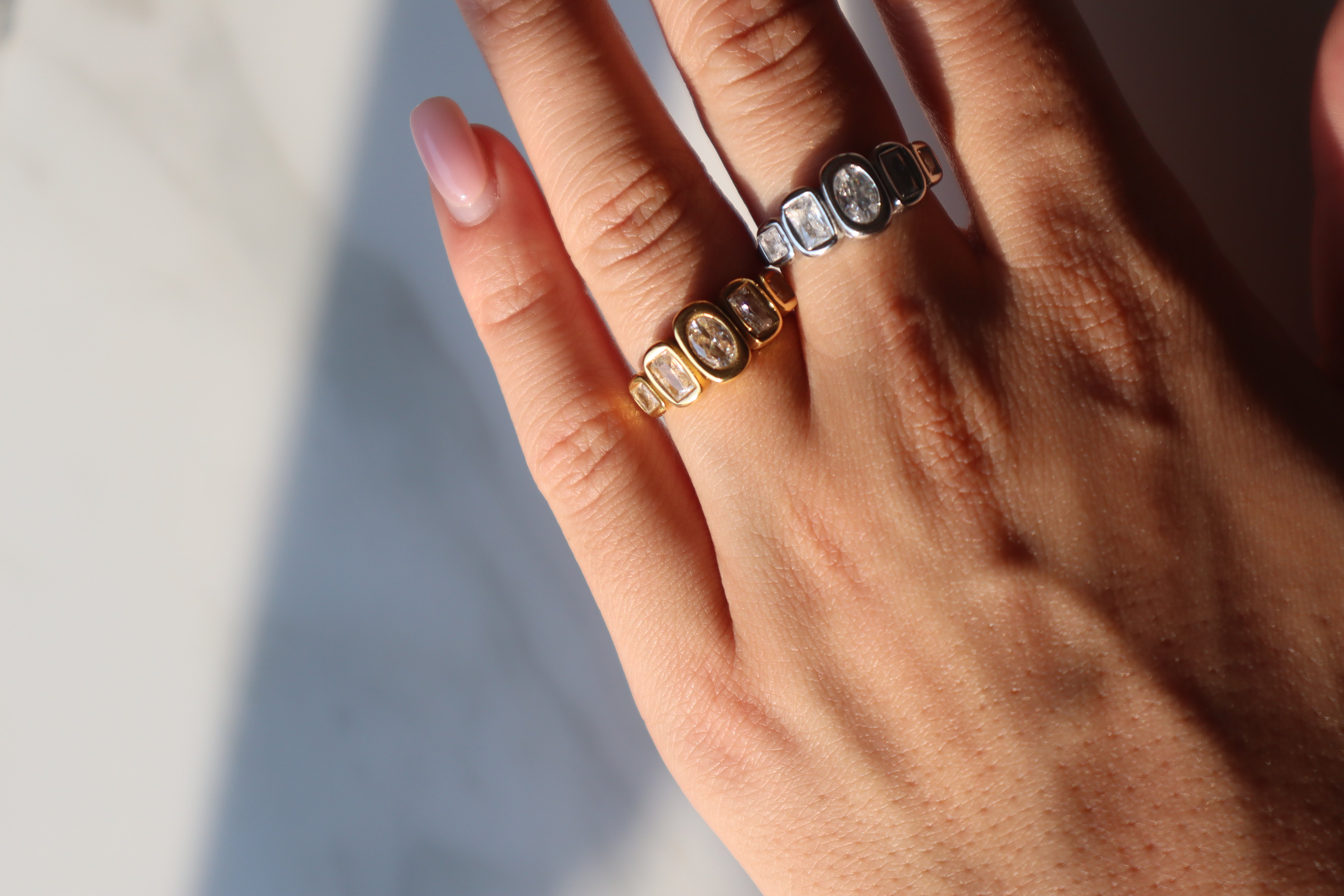 ZAINA| Tarnish-Free| Multi-Cut Jewelled Ring