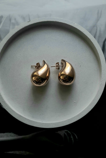 KYLIE | Gold/Silver Plated | Chunky Drop Stud | Earrings | Tarnish Free