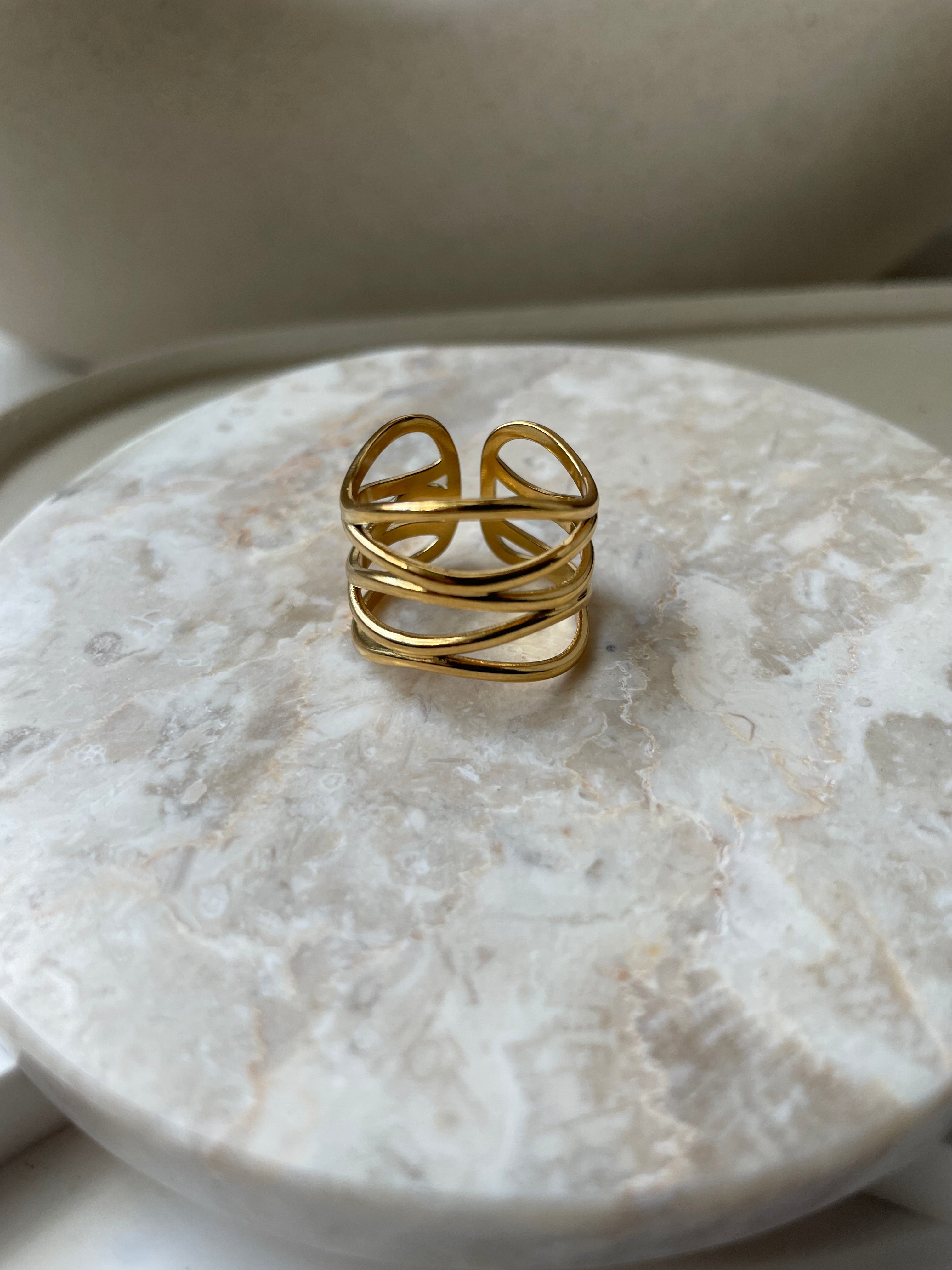 SERENE|Tarnish-Free|Minimalist Ring|Adjustable