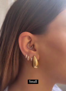 KYLIE | Gold/Silver Plated | Chunky Drop Stud | Earrings | Tarnish Free