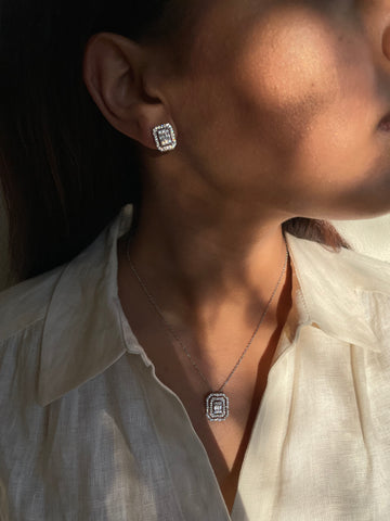 ELITE | Gold/Silver Necklace/Earring | AAA Grade Cubic Zirconia