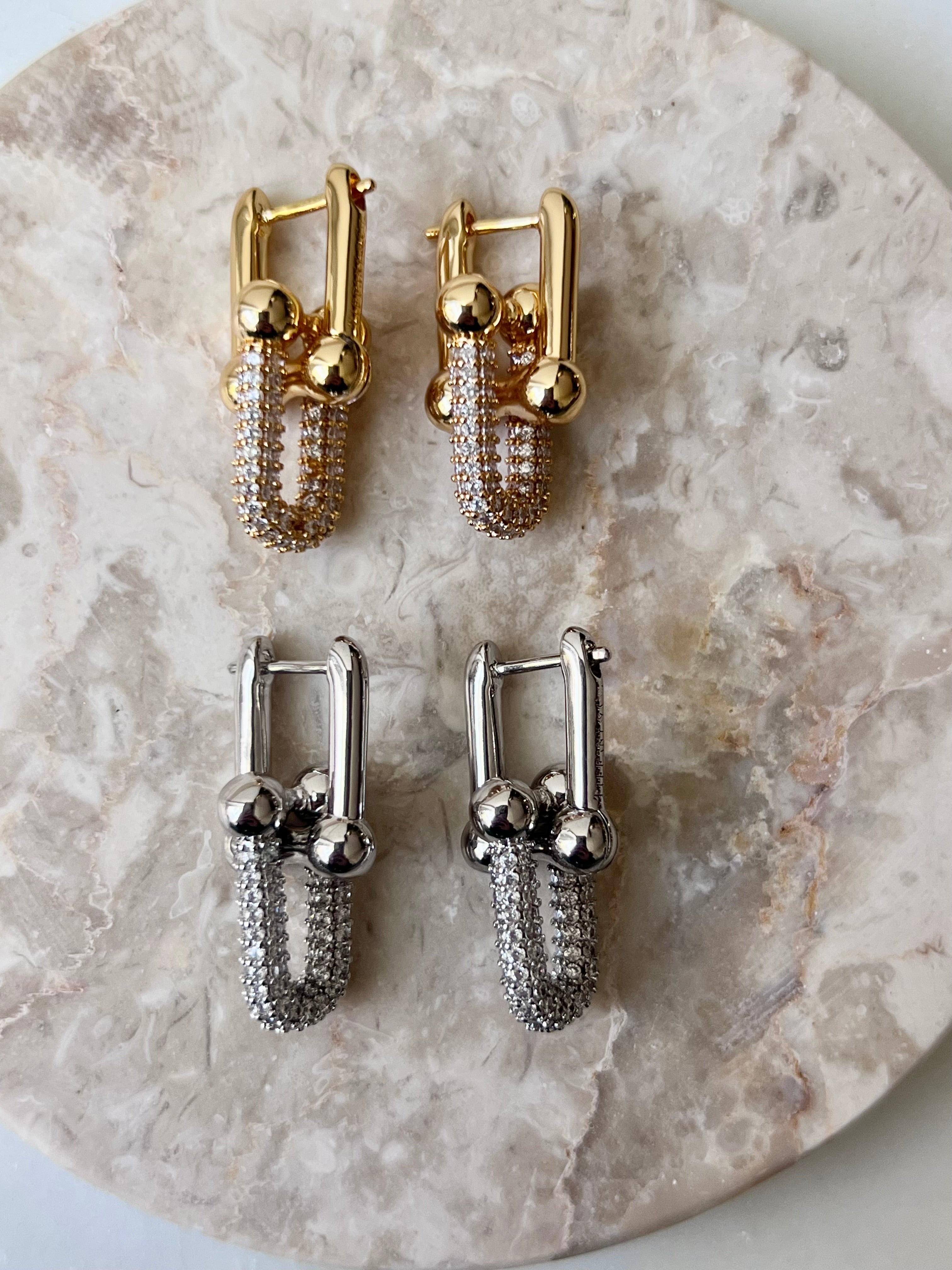 LINK DE LUXE| Gold/Silver Luxury Necklace/Bracelet/Earrings
