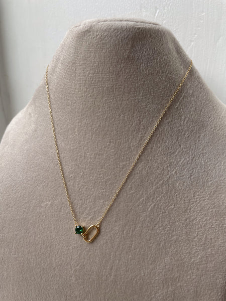 MARZIA | S925 Sterling Silver I 18ct Gold Plated I Cubic Zirconia | Interlinked Necklace