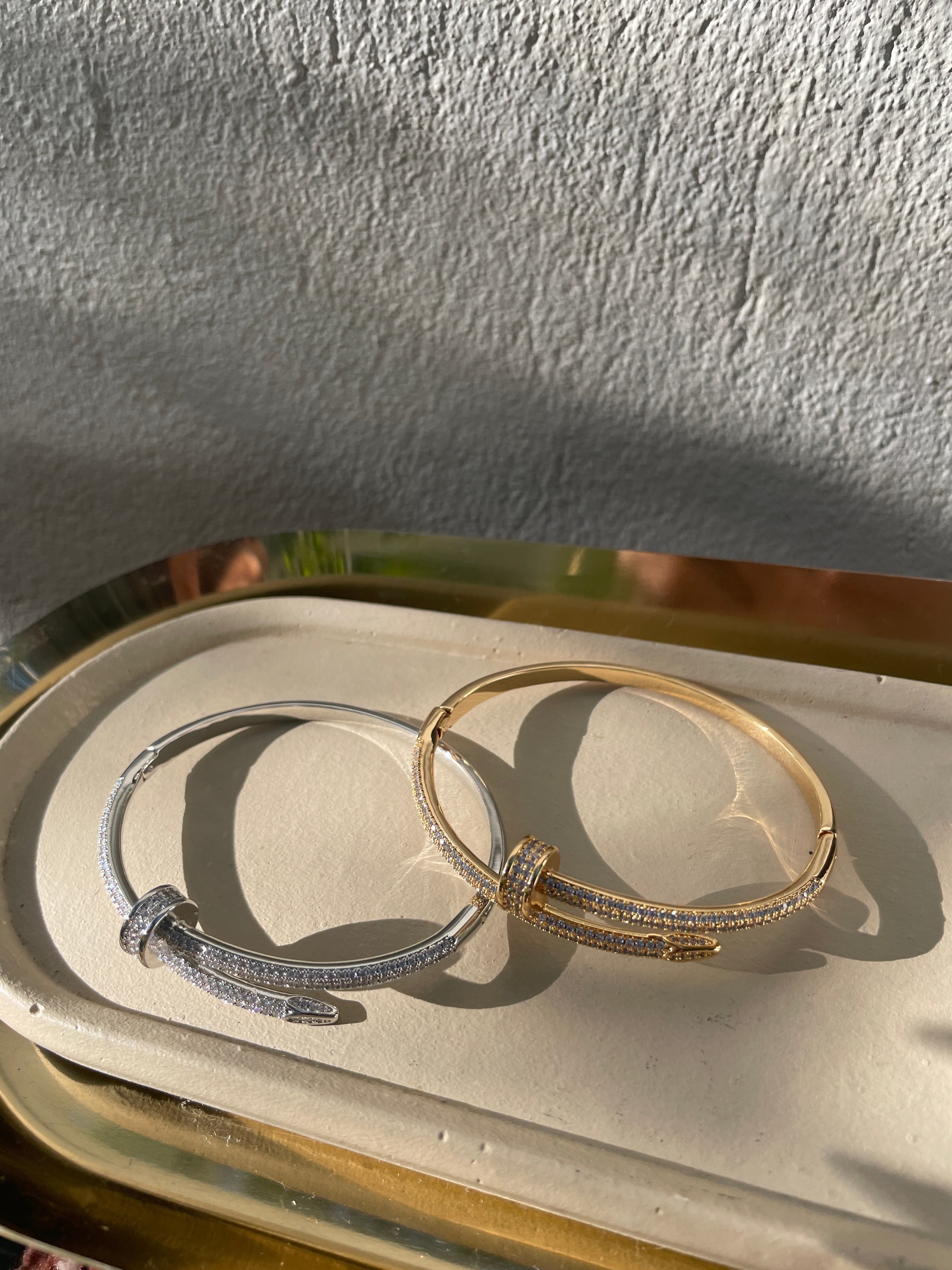 NAILED IT LUXE| Gold/Silver Nail Bracelet