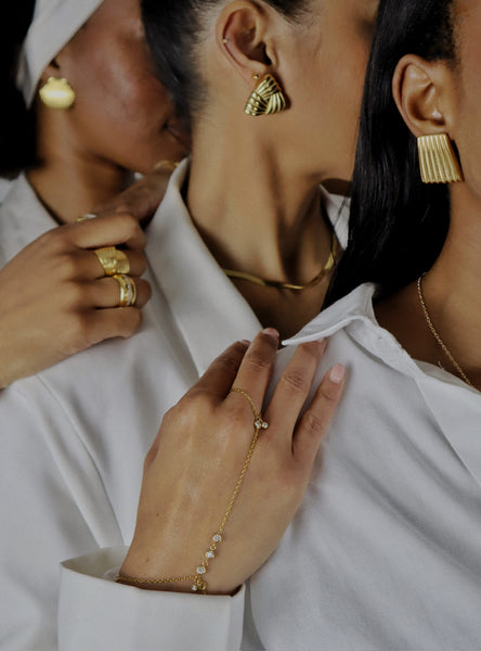 MALIBU RING | Tarnish Free | Adjustable | Gold Hug Ring