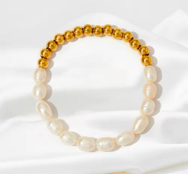 SURFS UP | Tarnish Free | Freshwater Pearls | Bracelet