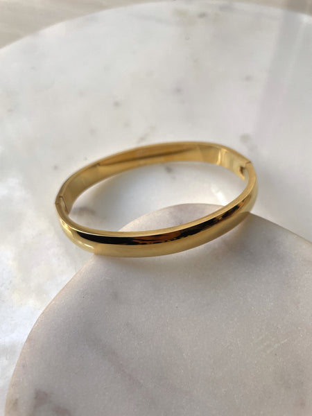 CHLOE | Tarnish Free | Gold/Silver | Plain Bangle