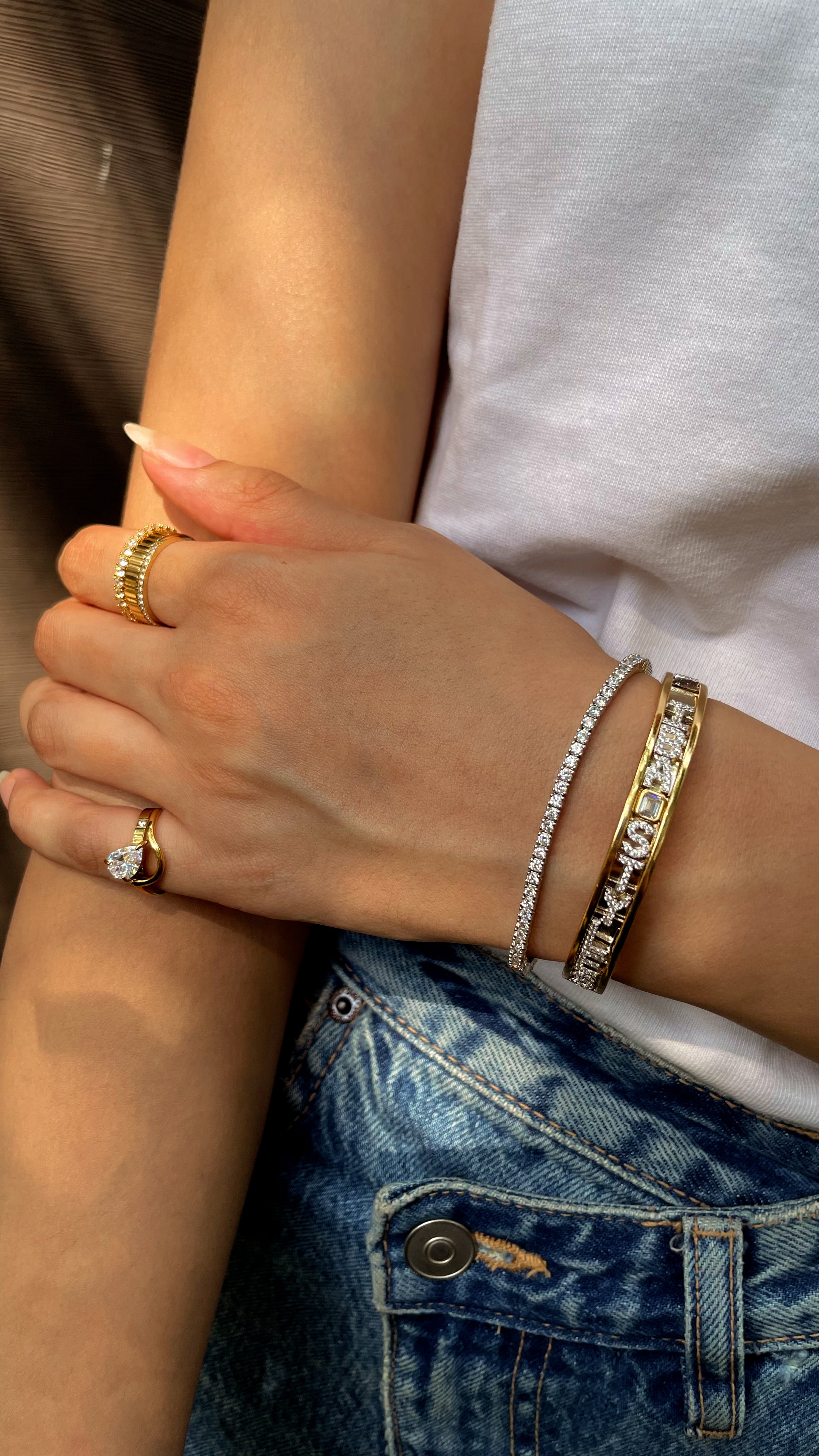 DANCING NAME BANGLE (PRE-ORDER)- Create your own