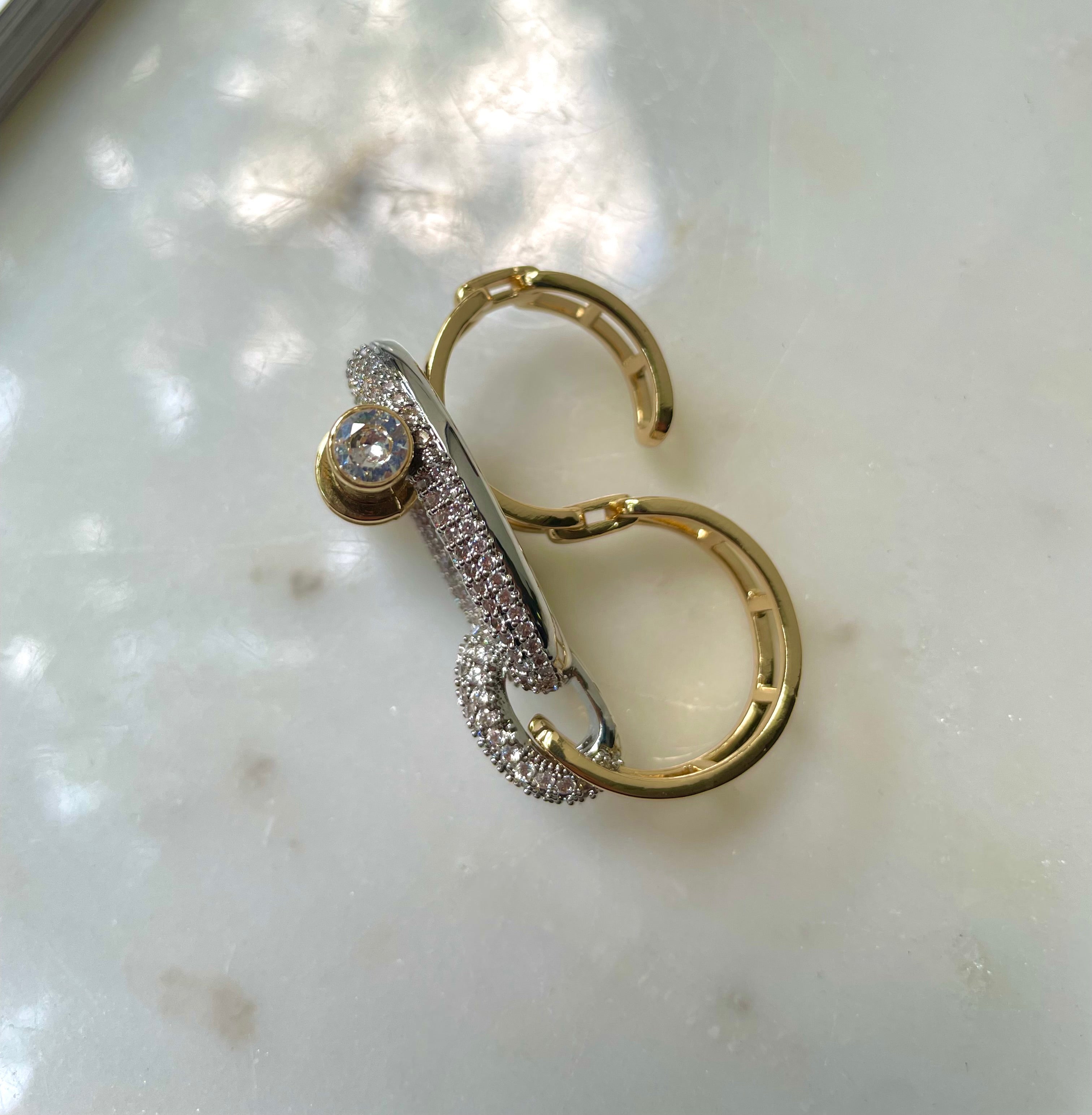 LUMINARE | Luxury Cubic Zirconia | Gold-Silver | Bracelet/Ring (1 piece)