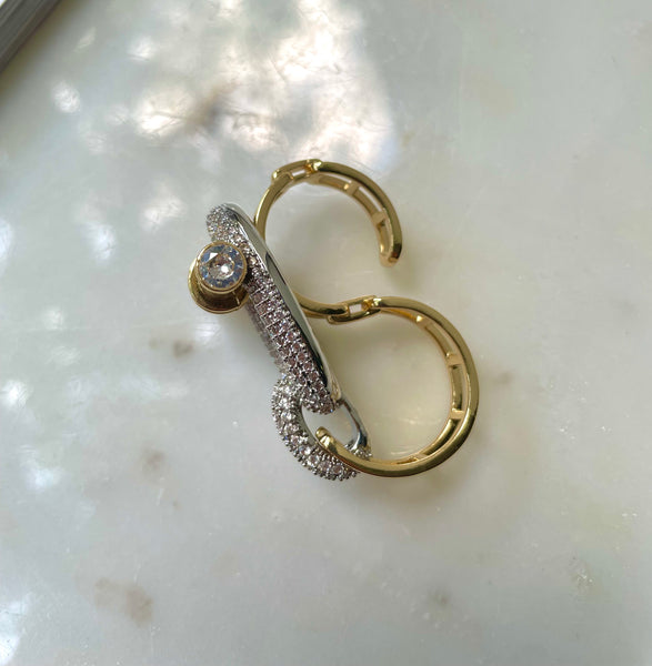 LUMINARE | Luxury Cubic Zirconia | Gold-Silver | Bracelet/Ring (1 piece)