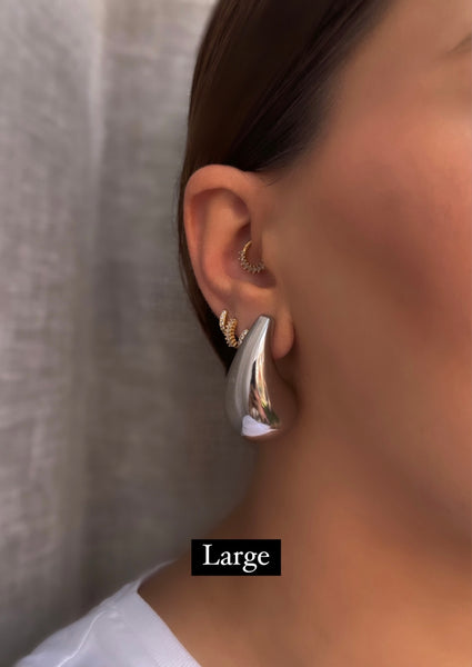 KYLIE | Gold/Silver Plated | Chunky Drop Stud | Earrings | Tarnish Free