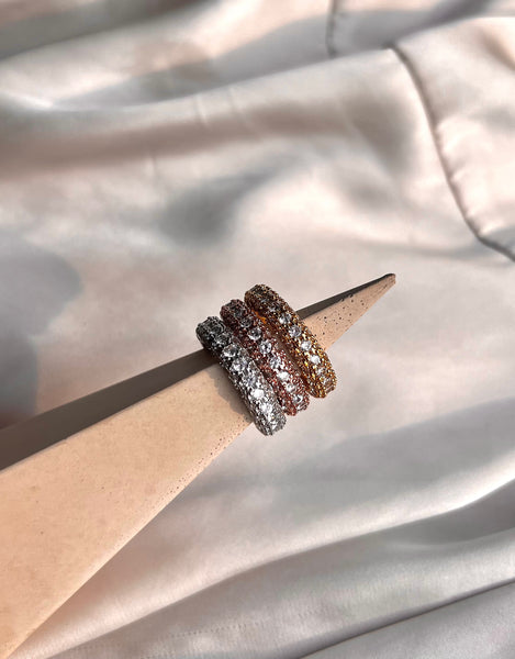 NDIZIPHIWE | Gold/Rose Gold/Silver cubic zirconia band | Ring