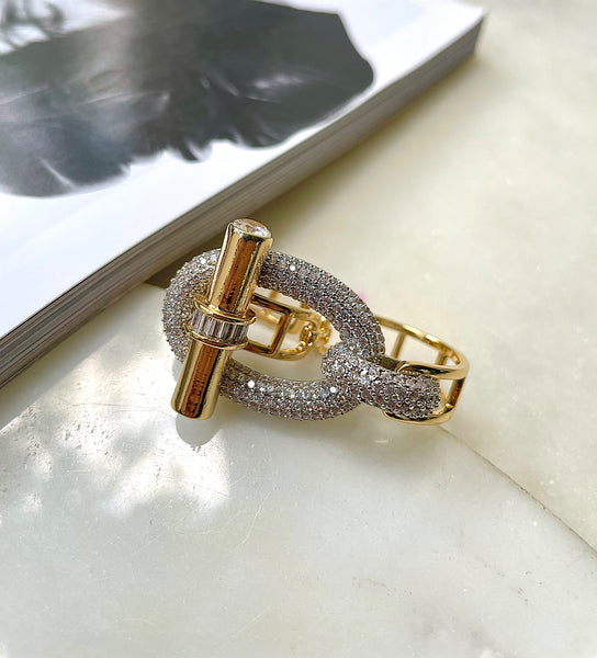 LUMINARE | Luxury Cubic Zirconia | Gold-Silver | Bracelet/Ring (1 piece)