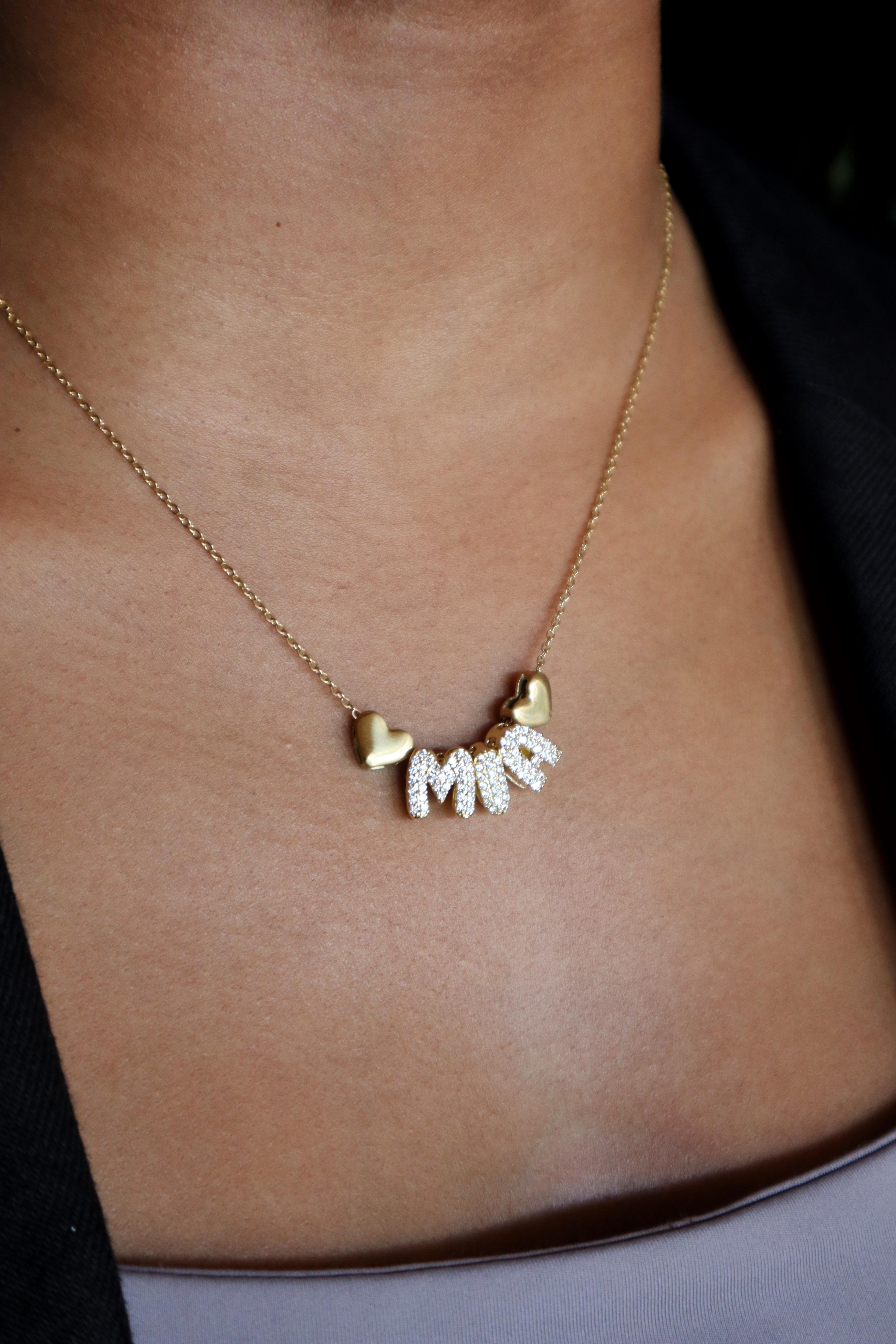 BUBBLE NAME NECKLACE - Create your own