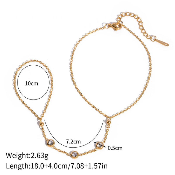 MUSCAT | Jeweled Hand Chain | Tarnish Free