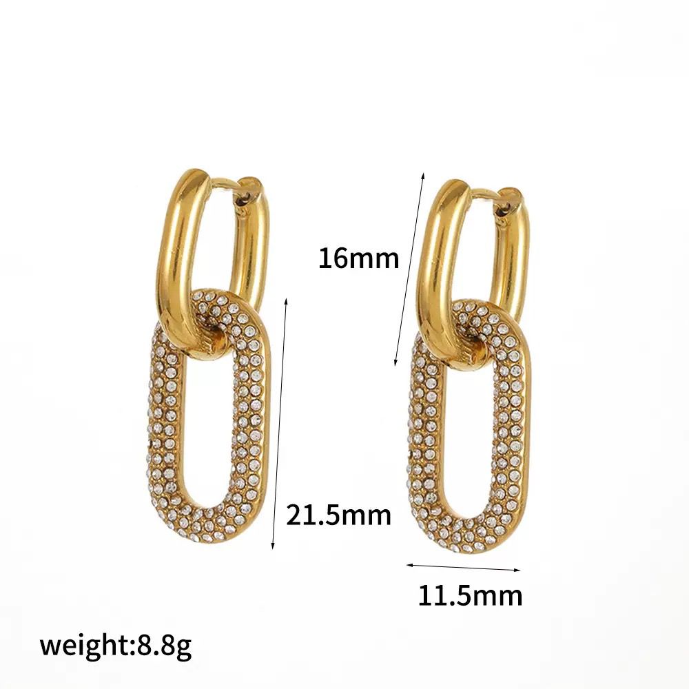 LINKED | Stainless Steel 18k Gold Plated  | Earring