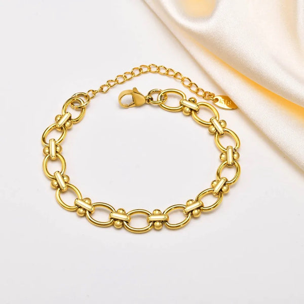 SENSATION | Tarnish Free | Gold Chunky Oval Link | Bracelet