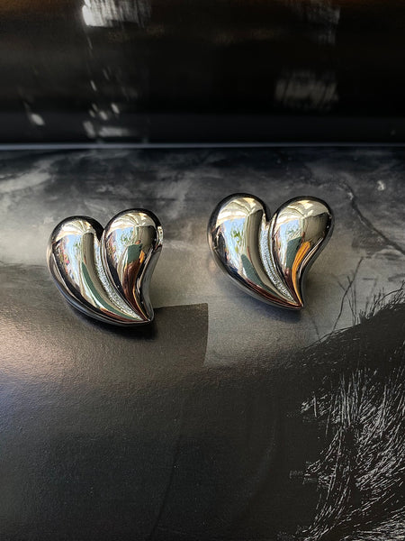 JOLENE| Tarnish Free | Gold/Silver Chunky Heart Shaped Earring