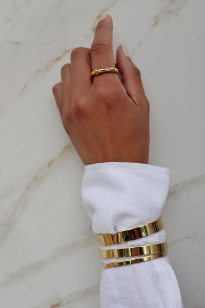 COURTNEY | Tarnish Free | Gold/Silver | Plain Bangle