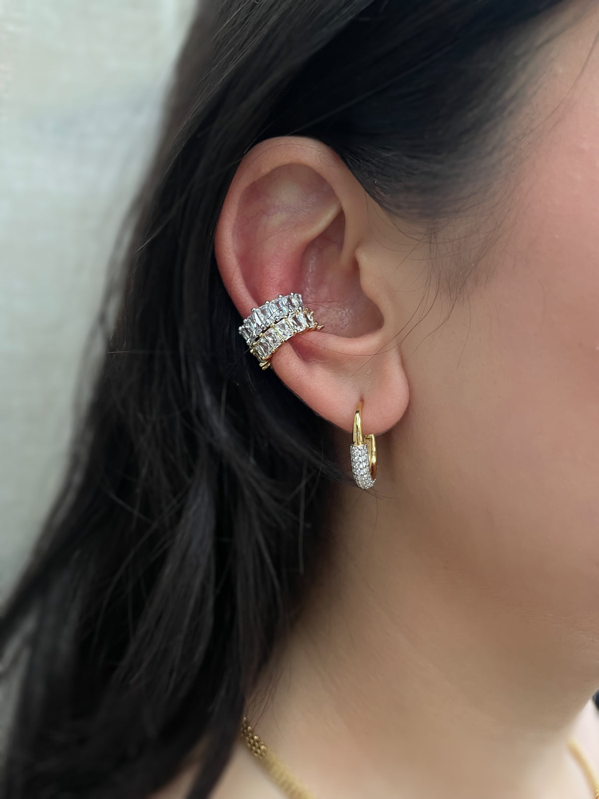 Limelight| Baguette Ear Cuffs| Single Piece
